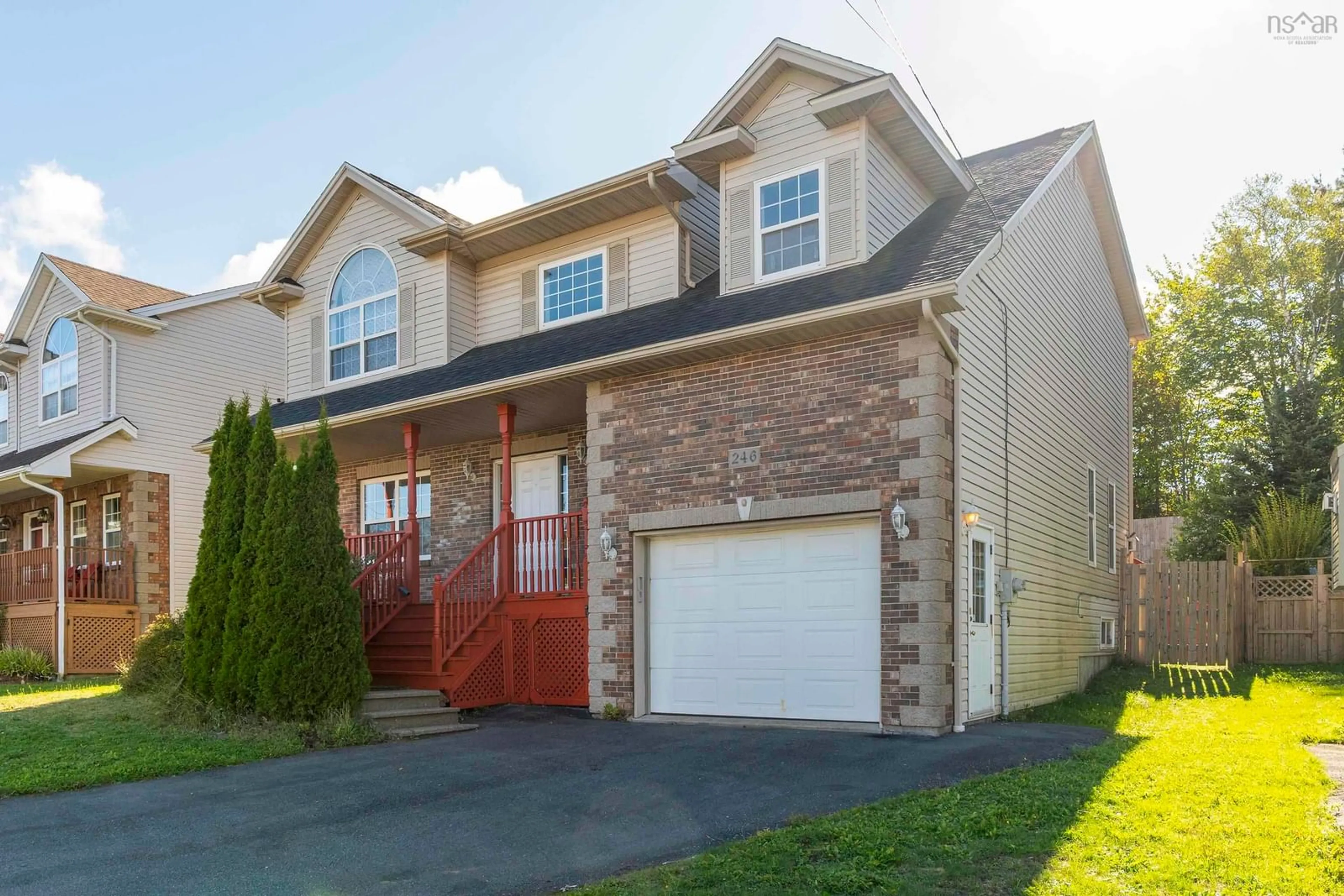 Home with vinyl exterior material, street for 246 Langbrae Dr, Halifax Nova Scotia B3S 1K4