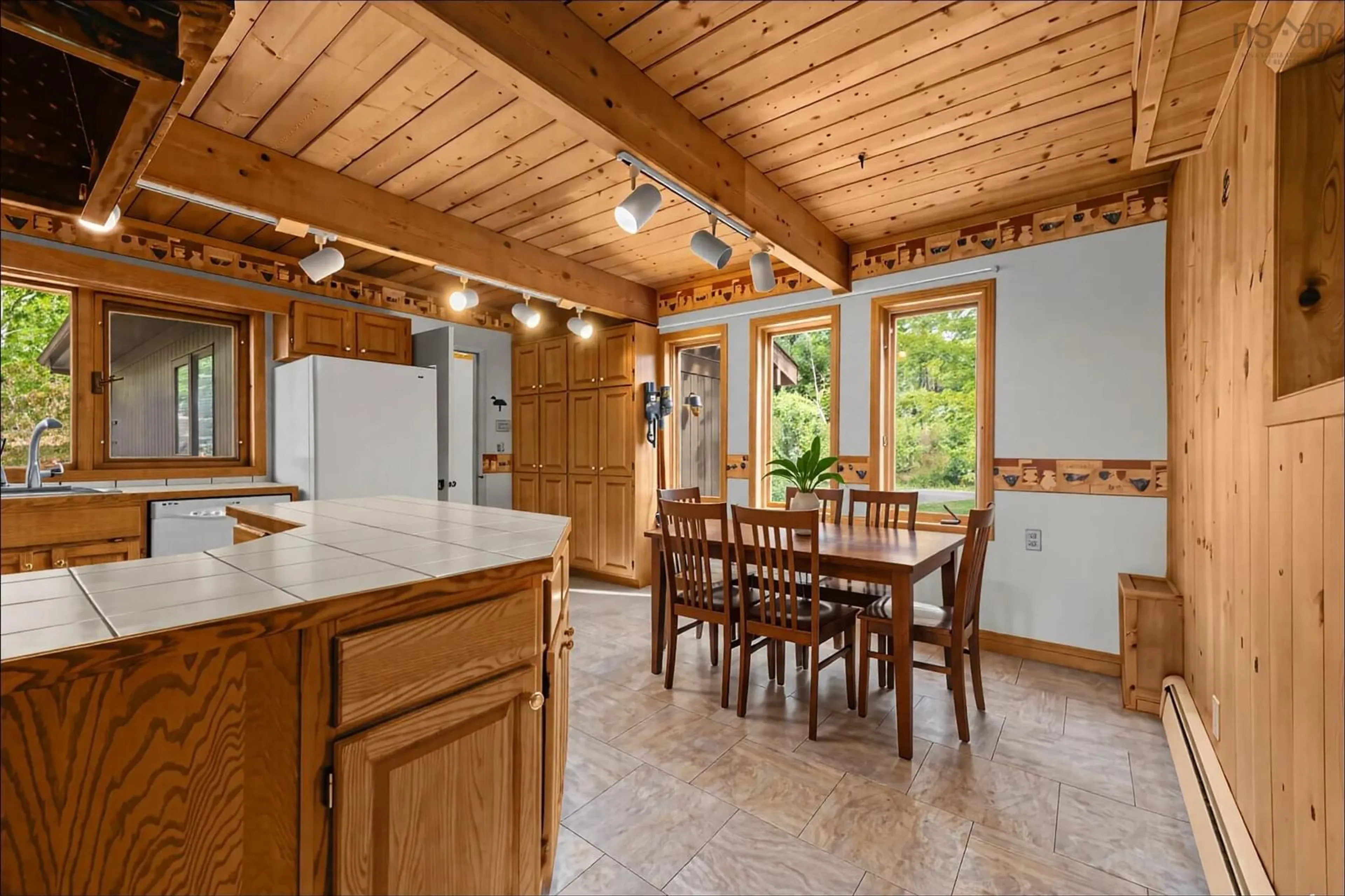 Open concept kitchen, ceramic/tile floor for 222 Rolling Hills Dr, Waverley Nova Scotia B2R 1B5