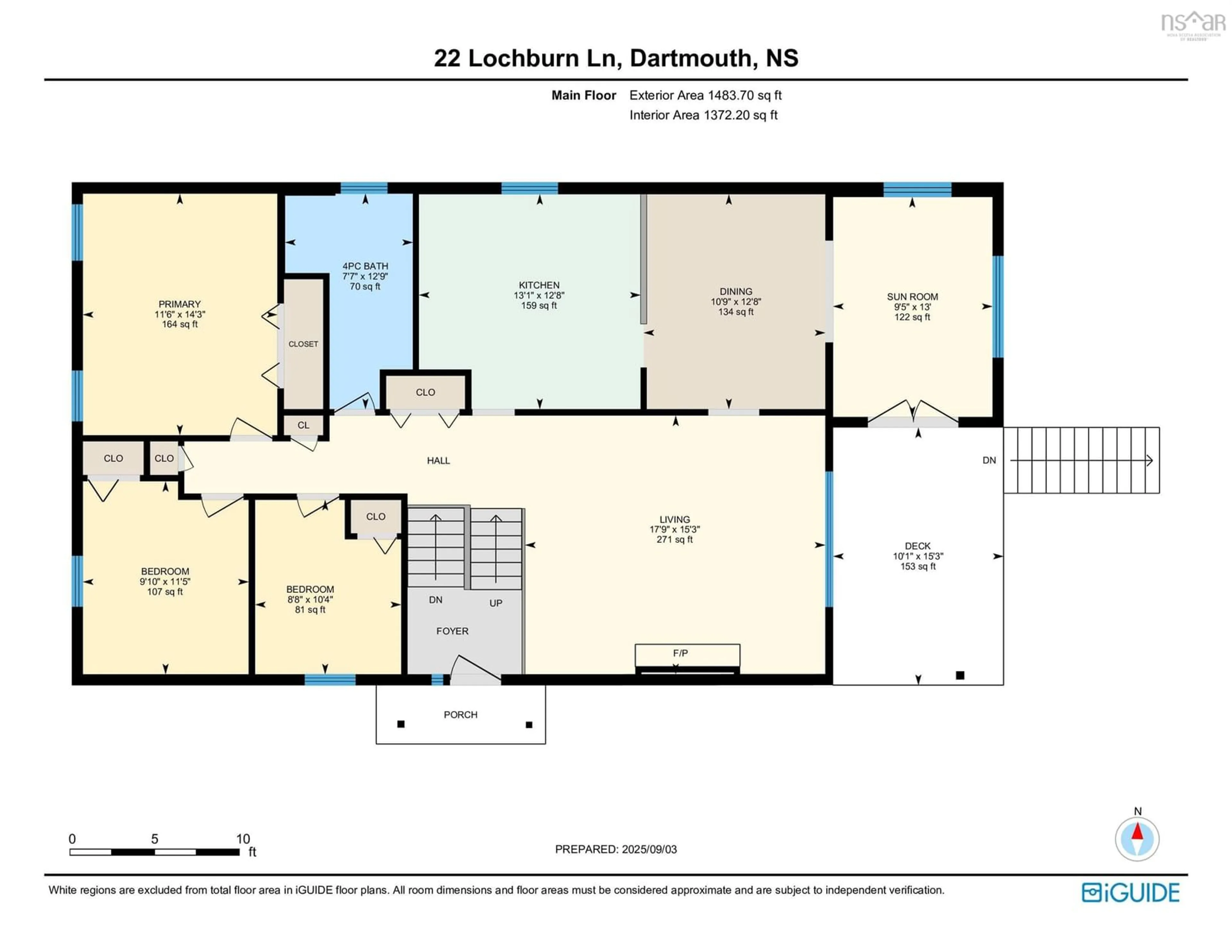 Floor plan for 22 Lochburn Lane, Dartmouth Nova Scotia B2X 2T9