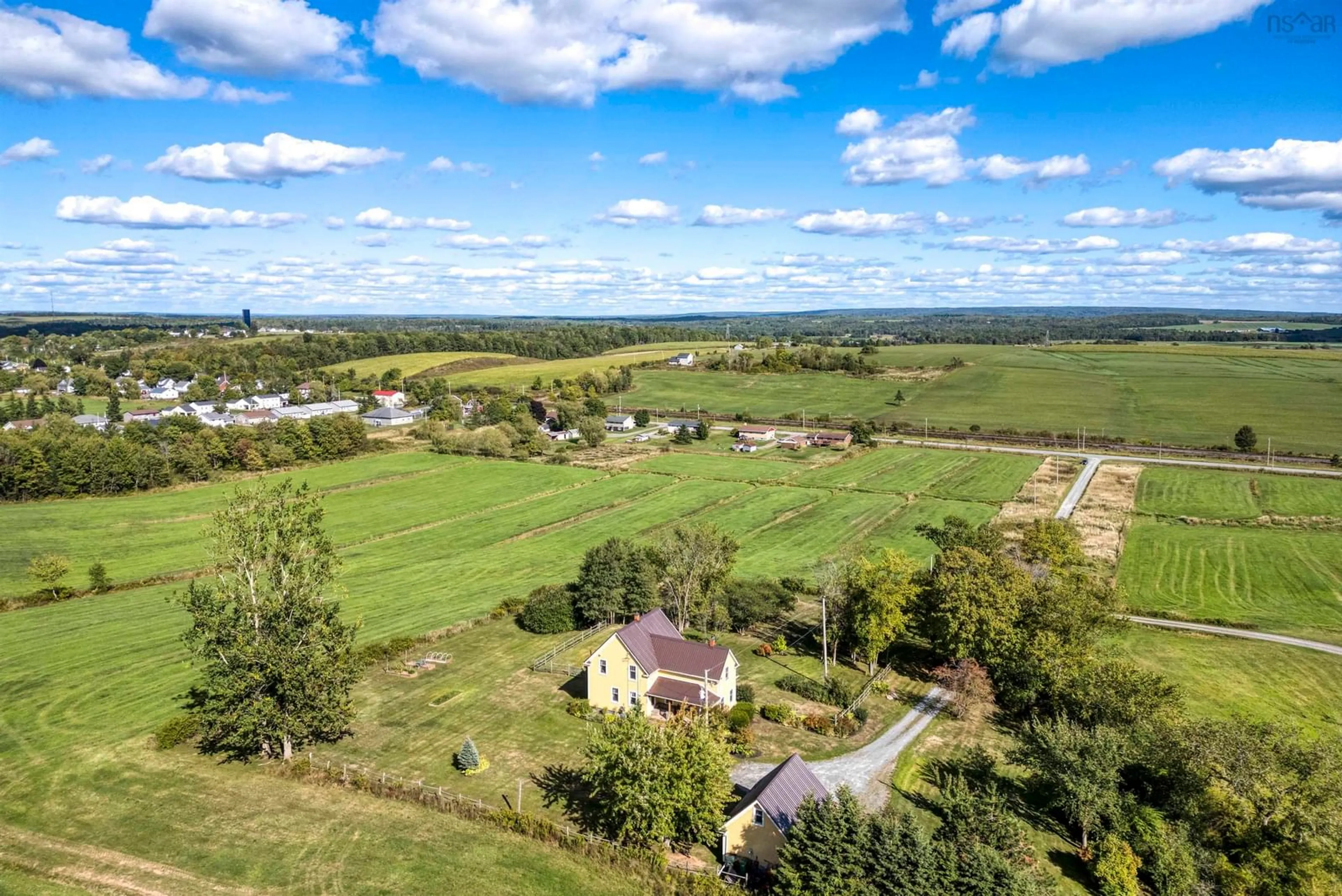 A pic from outside/outdoor area/front of a property/back of a property/a pic from drone, unknown for 2626 Highway 2, Shubenacadie Nova Scotia B0N 2H0