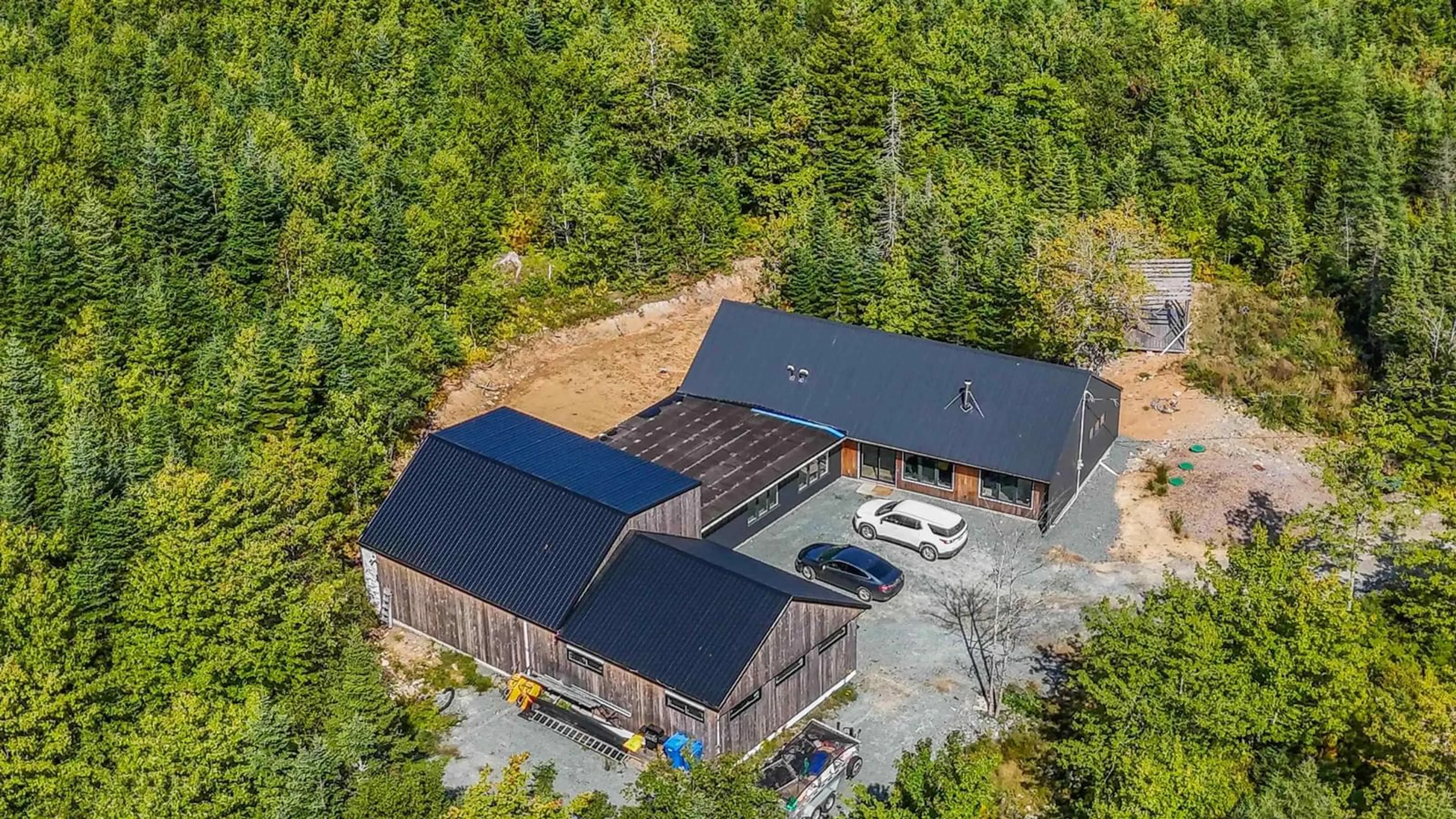A pic from outside/outdoor area/front of a property/back of a property/a pic from drone, building for 381 West Porters Lake Rd, West Porters Lake Nova Scotia B3E 1K5