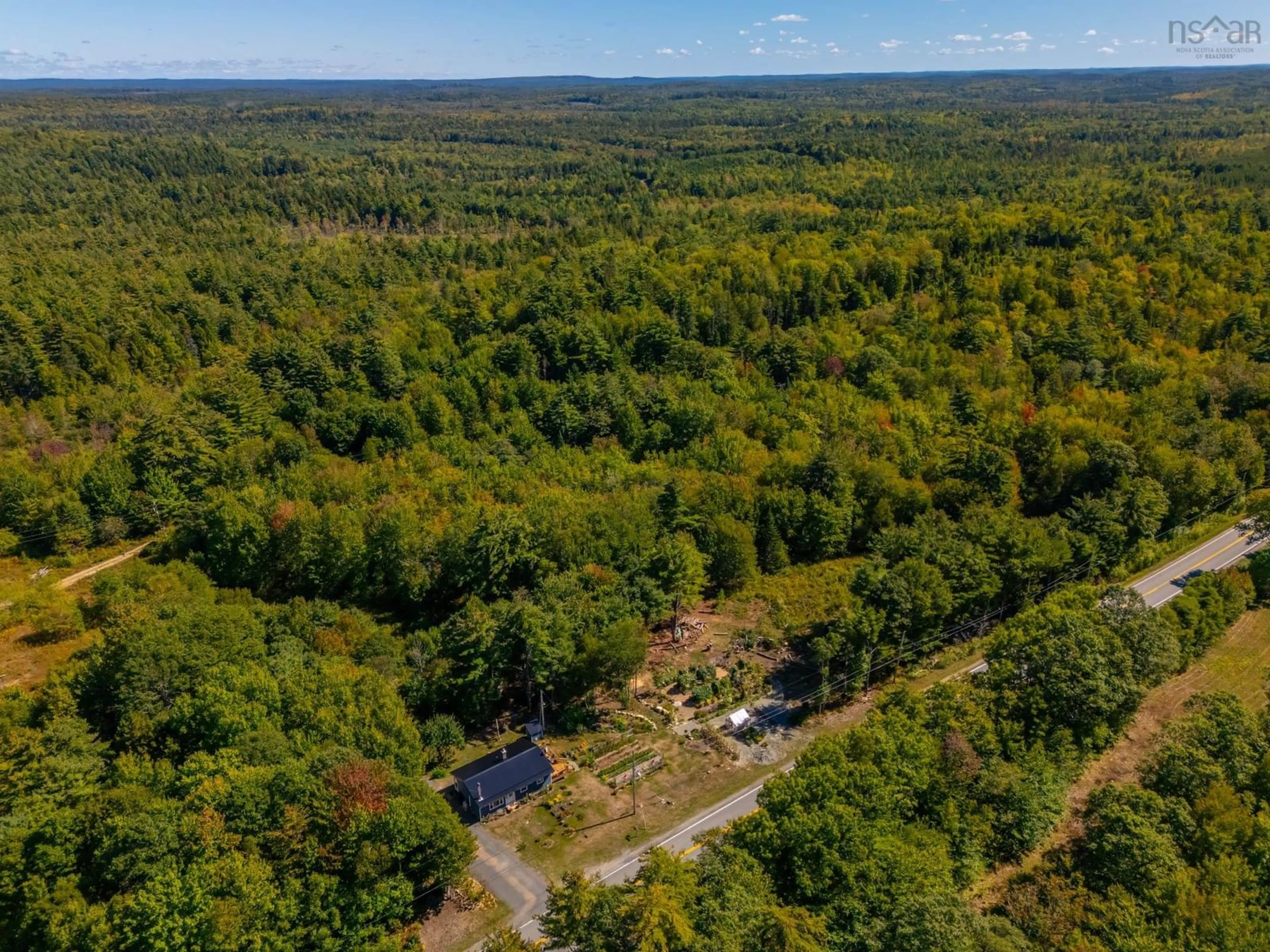 A pic from outside/outdoor area/front of a property/back of a property/a pic from drone, forest/trees view for 1136 Highway 8, Maitland Bridge Nova Scotia B0T 1B0