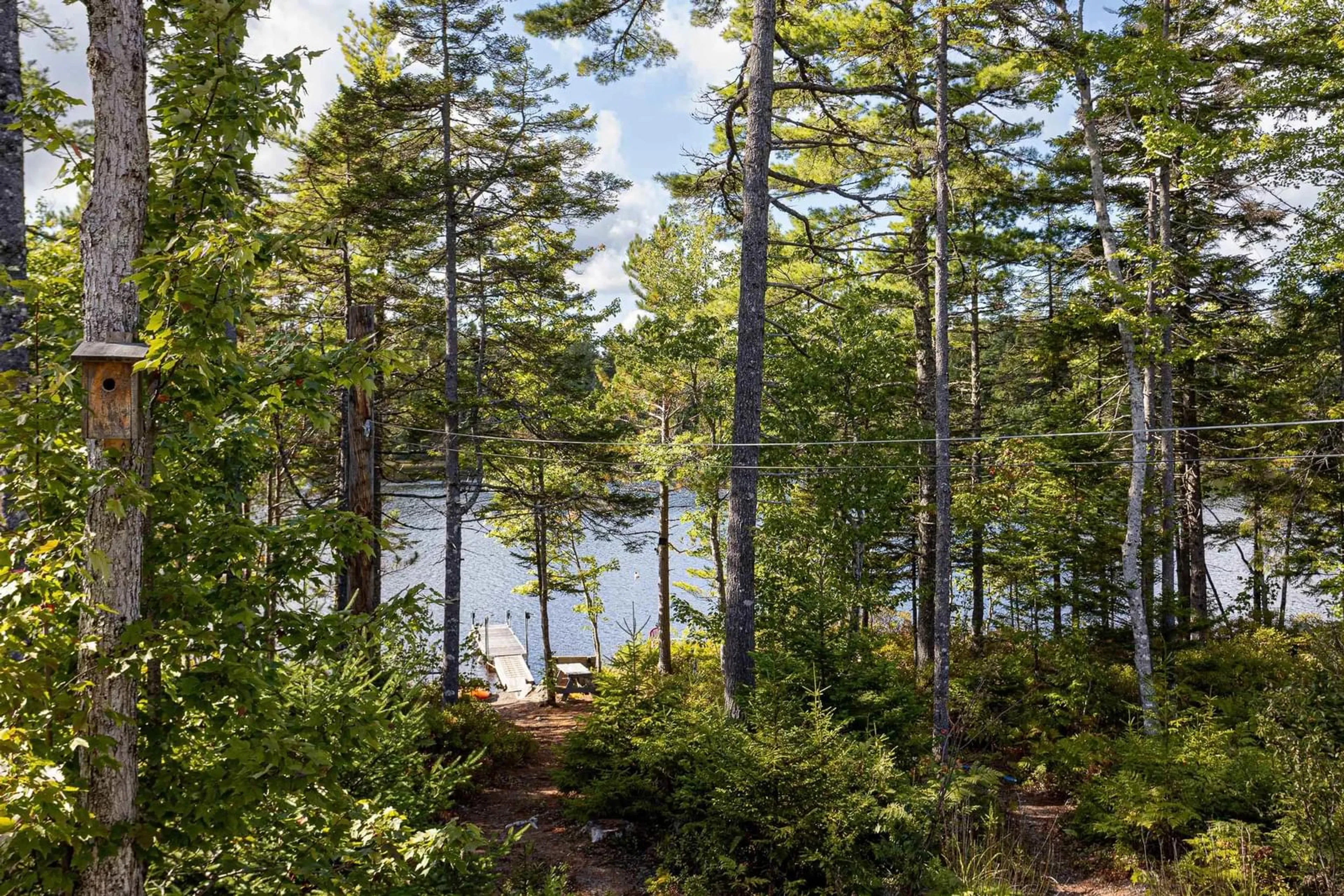 Patio, forest/trees view for 33 Eastern Point Lane, East Uniacke Nova Scotia B0N 1Z0