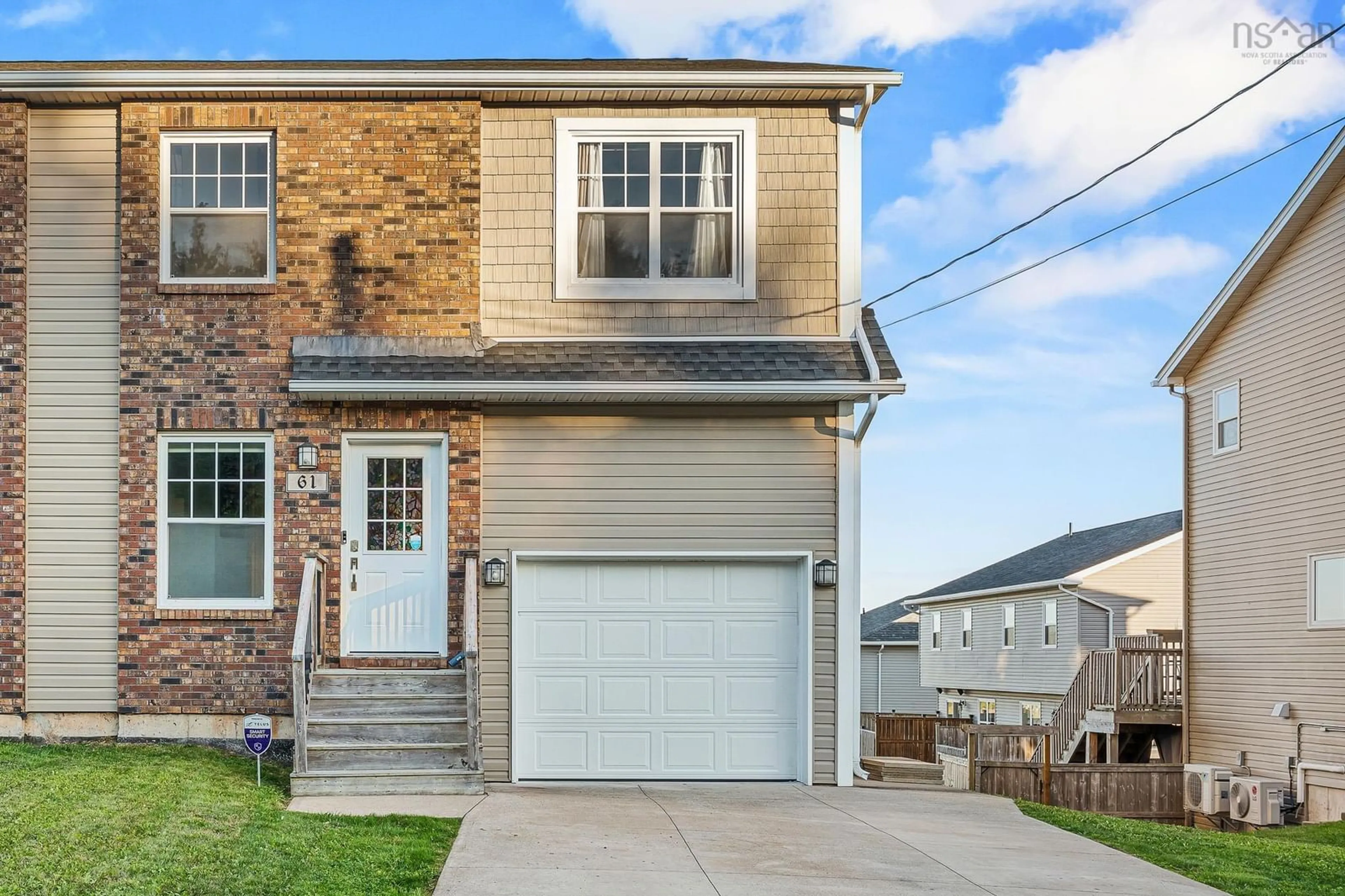 Home with vinyl exterior material, street for 61 Executive Dr, Middle Sackville Nova Scotia B4E 0M5