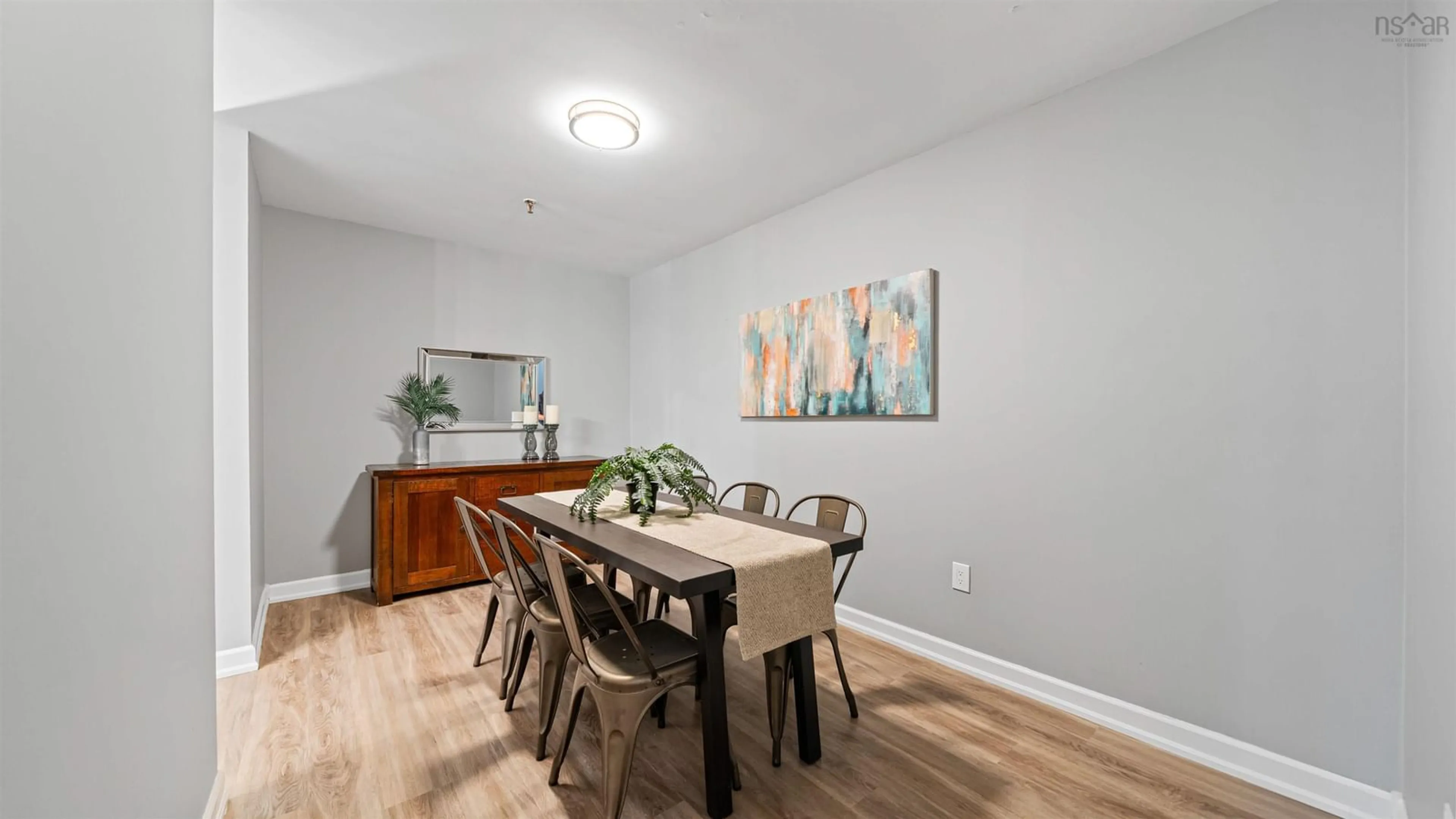 Dining room, wood/laminate floor for 159 Farnham Gate Rd #104, Halifax Nova Scotia B3M 4A3