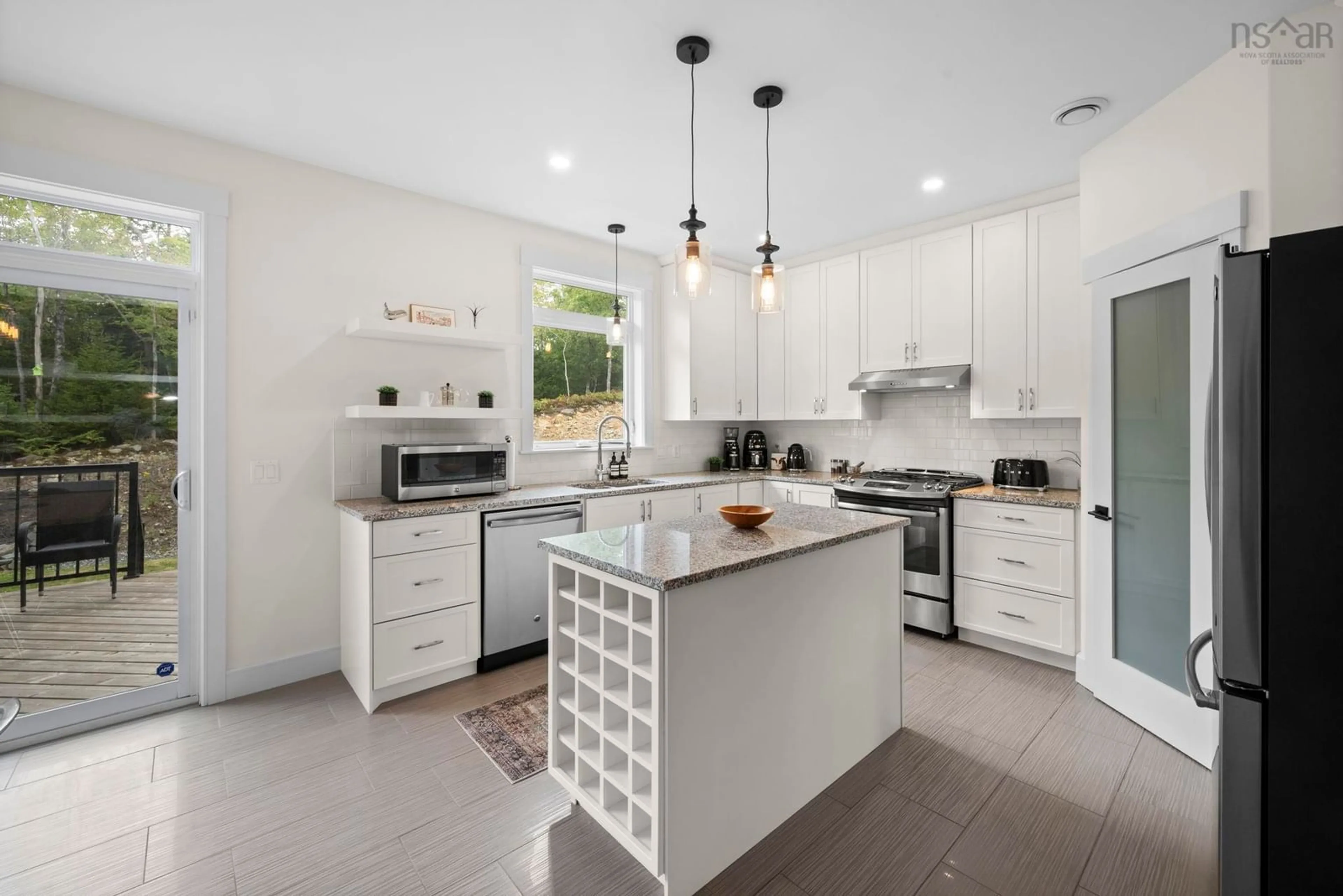 Contemporary kitchen, ceramic/tile floor for 114 Bosun Run, Bedford Nova Scotia B3M 0J2