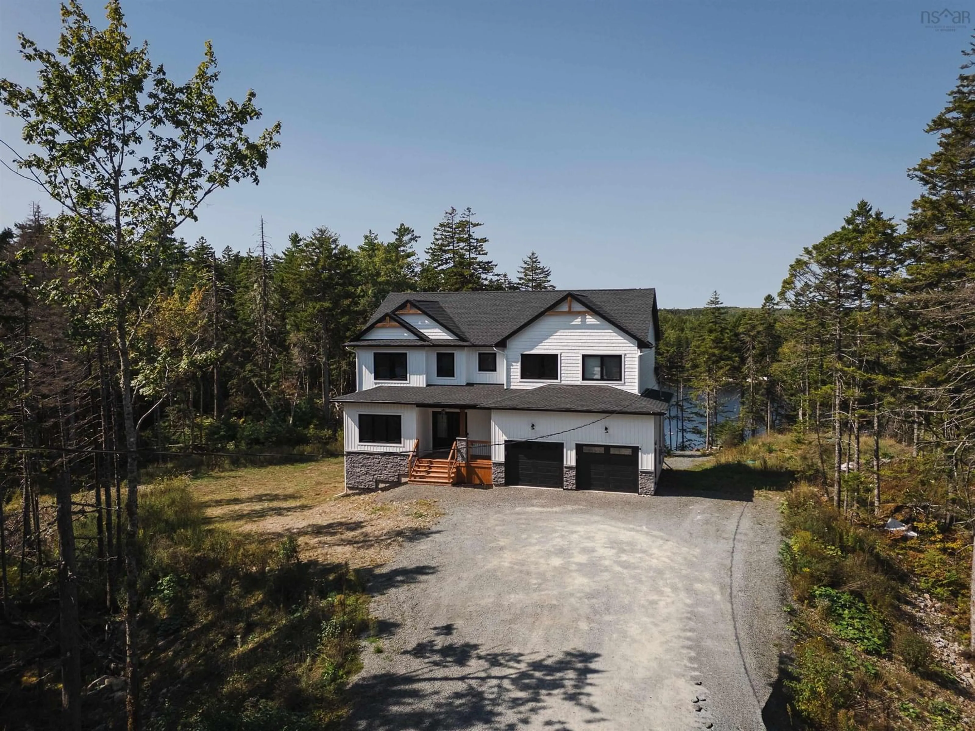 A pic from outside/outdoor area/front of a property/back of a property/a pic from drone, water/lake/river/ocean view for 360 Oceanstone Dr, Upper Tantallon Nova Scotia B3Z 0A8