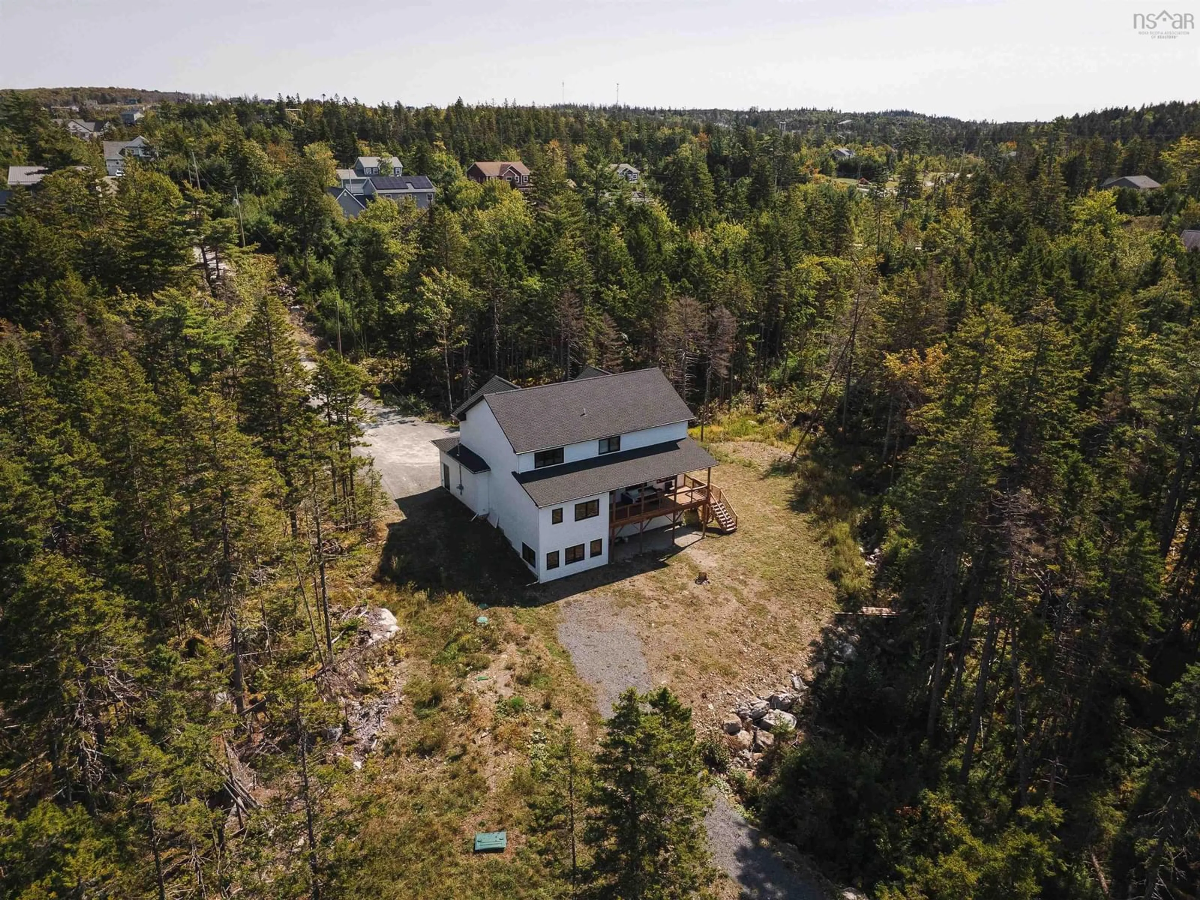 A pic from outside/outdoor area/front of a property/back of a property/a pic from drone, unknown for 360 Oceanstone Dr, Upper Tantallon Nova Scotia B3Z 0A8