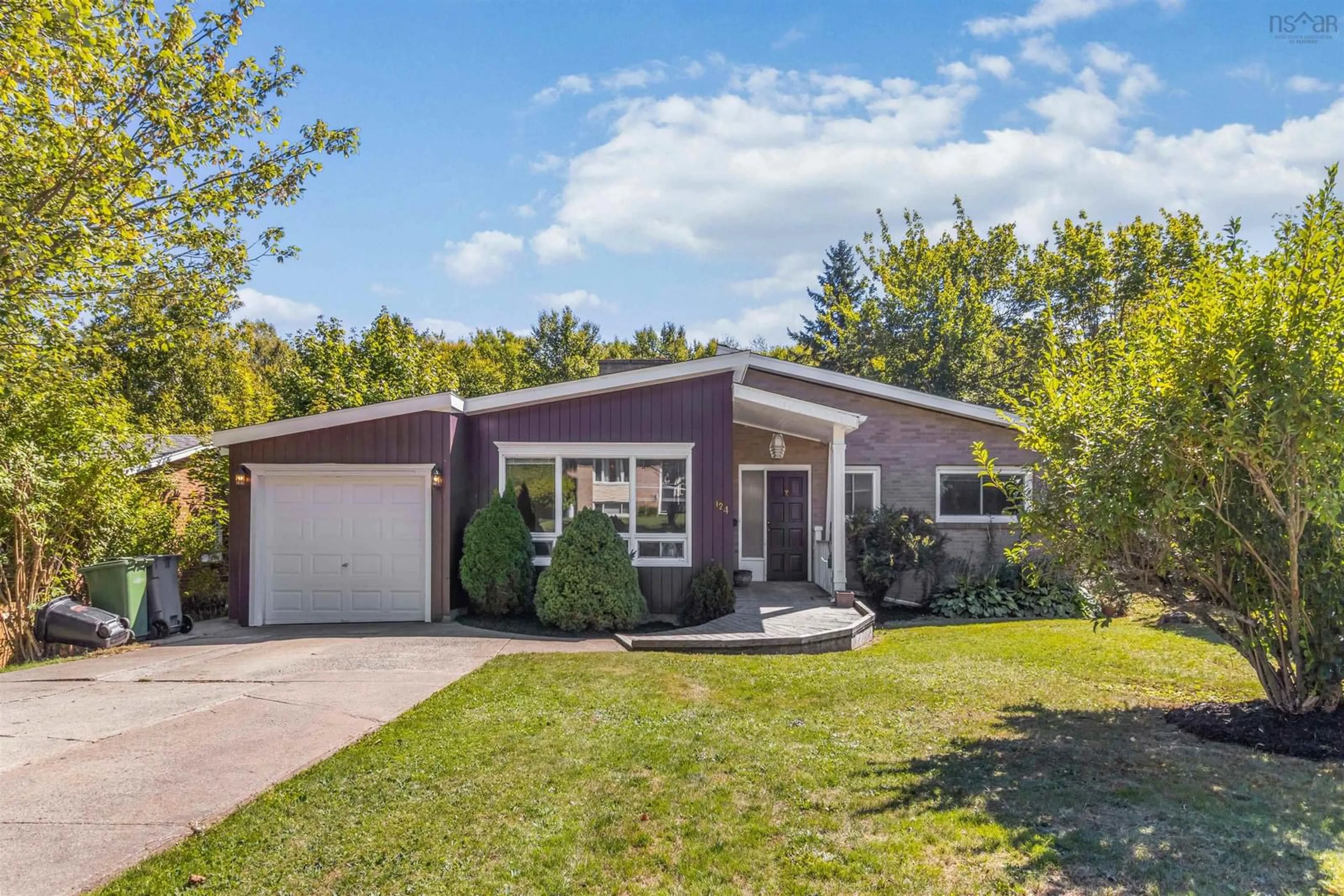 Home with vinyl exterior material, street for 124 Glenforest Dr, Clayton Park Nova Scotia B3M 2Y6