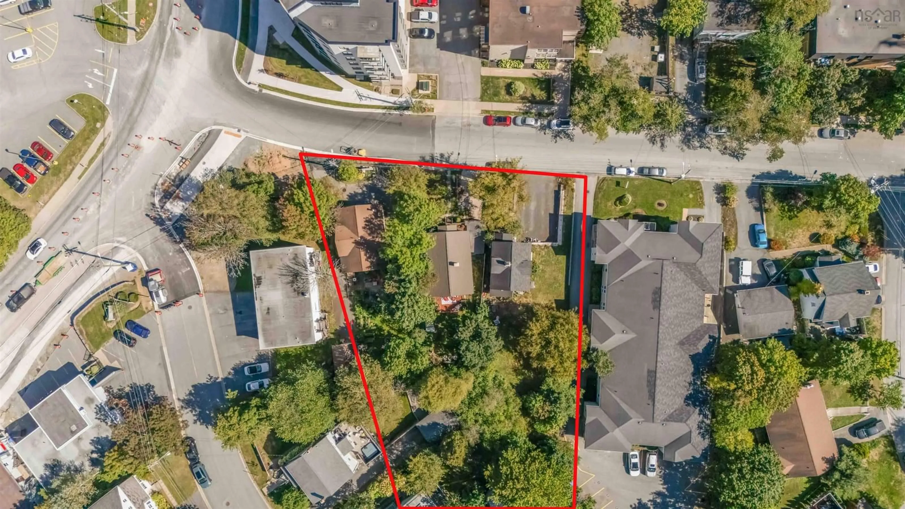A pic from outside/outdoor area/front of a property/back of a property/a pic from drone, street for 3342/46/52 Westerwald St, Halifax Nova Scotia B3N 2R7