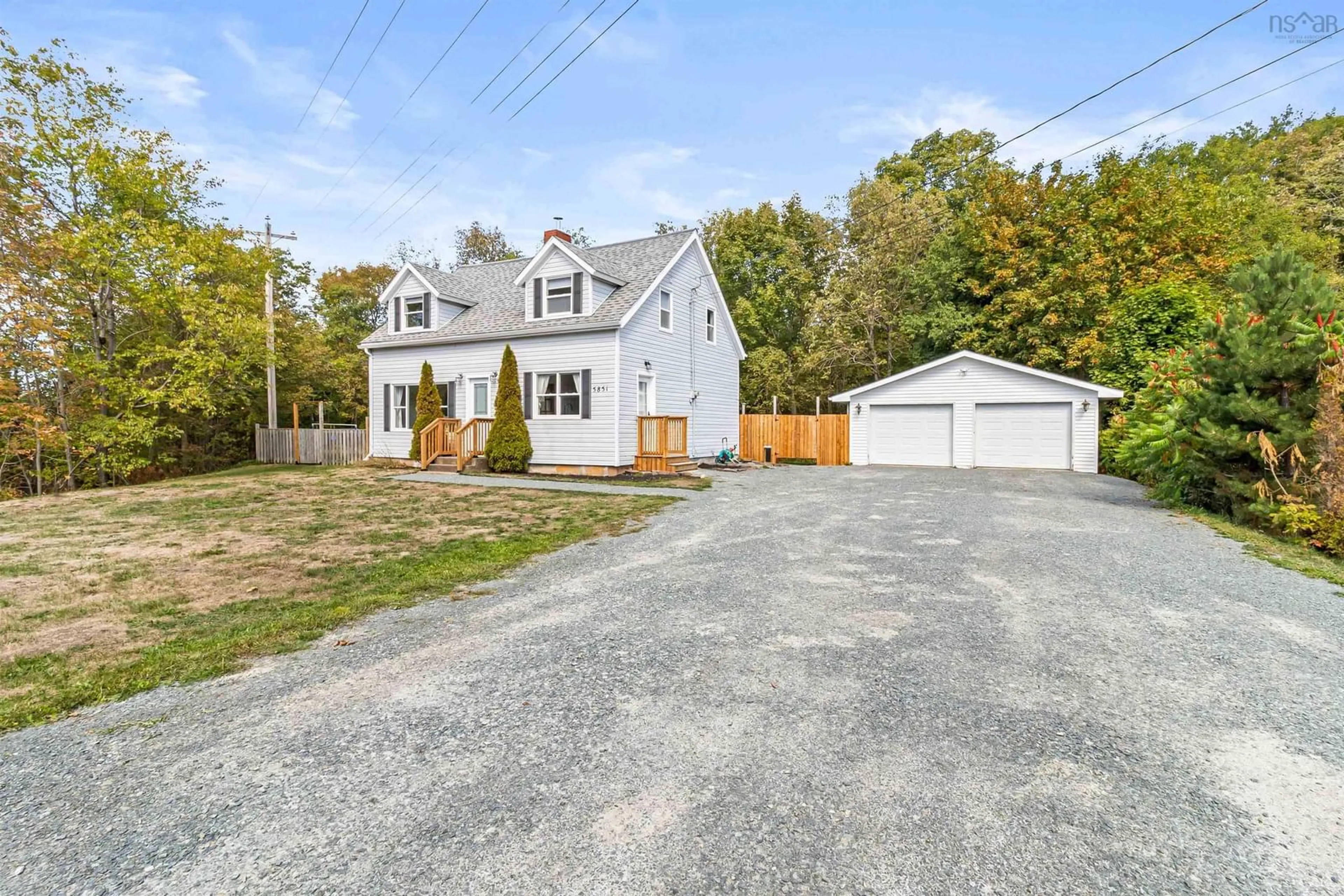 A pic from outside/outdoor area/front of a property/back of a property/a pic from drone, street for 5851 Highway 1, St. Croix Nova Scotia B0N 1L0
