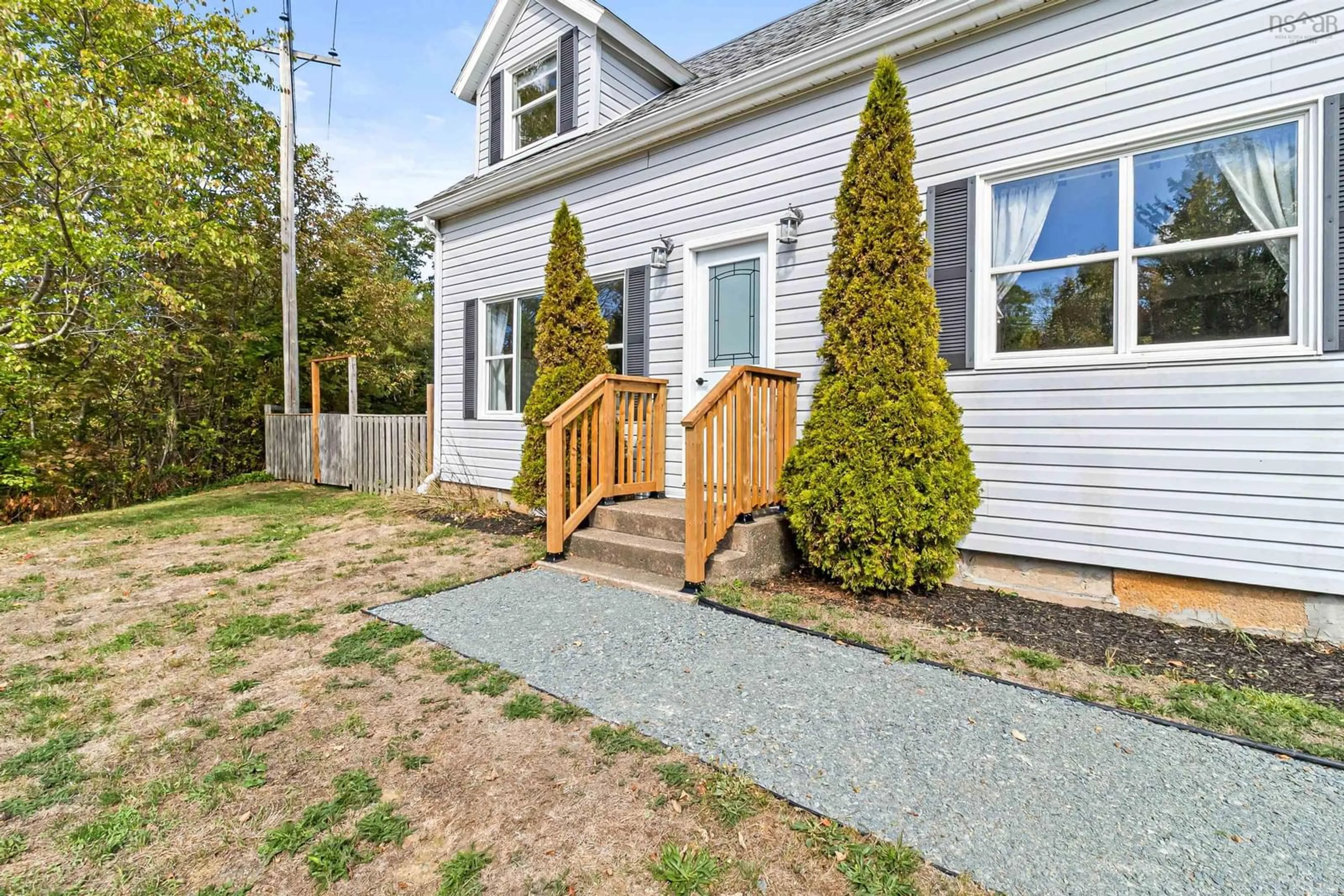 Home with vinyl exterior material, street for 5851 Highway 1, St. Croix Nova Scotia B0N 1L0