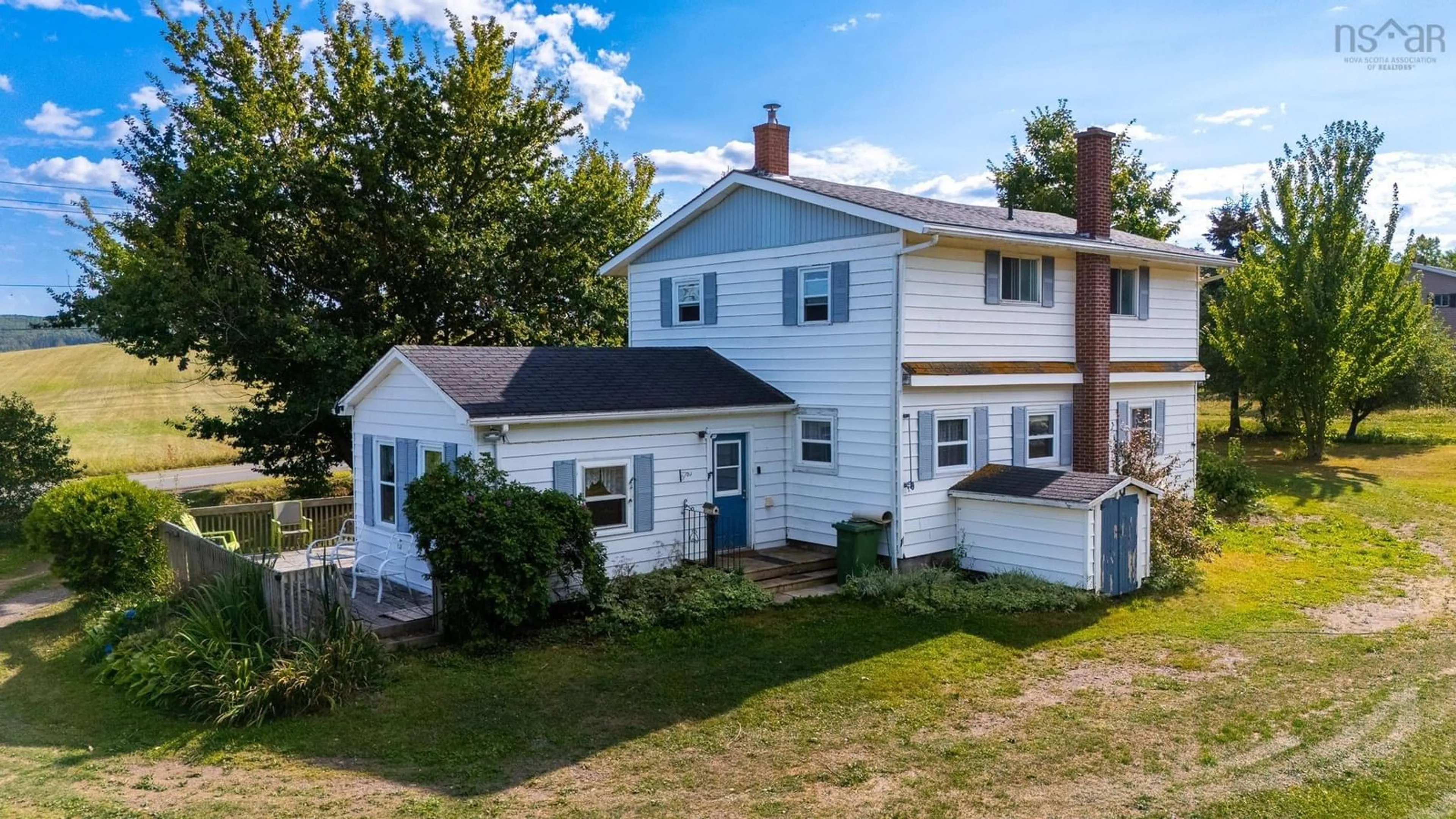 A pic from outside/outdoor area/front of a property/back of a property/a pic from drone, street for 2003 Ridge Rd, Melanson Nova Scotia B4P 2R1
