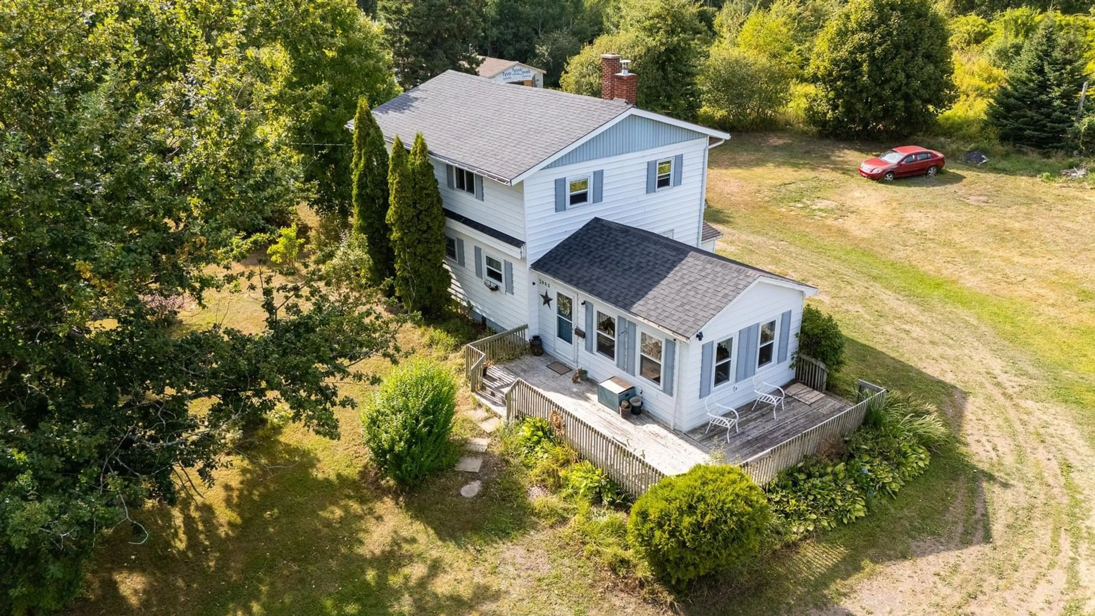 A pic from outside/outdoor area/front of a property/back of a property/a pic from drone, building for 2003 Ridge Rd, Melanson Nova Scotia B4P 2R1