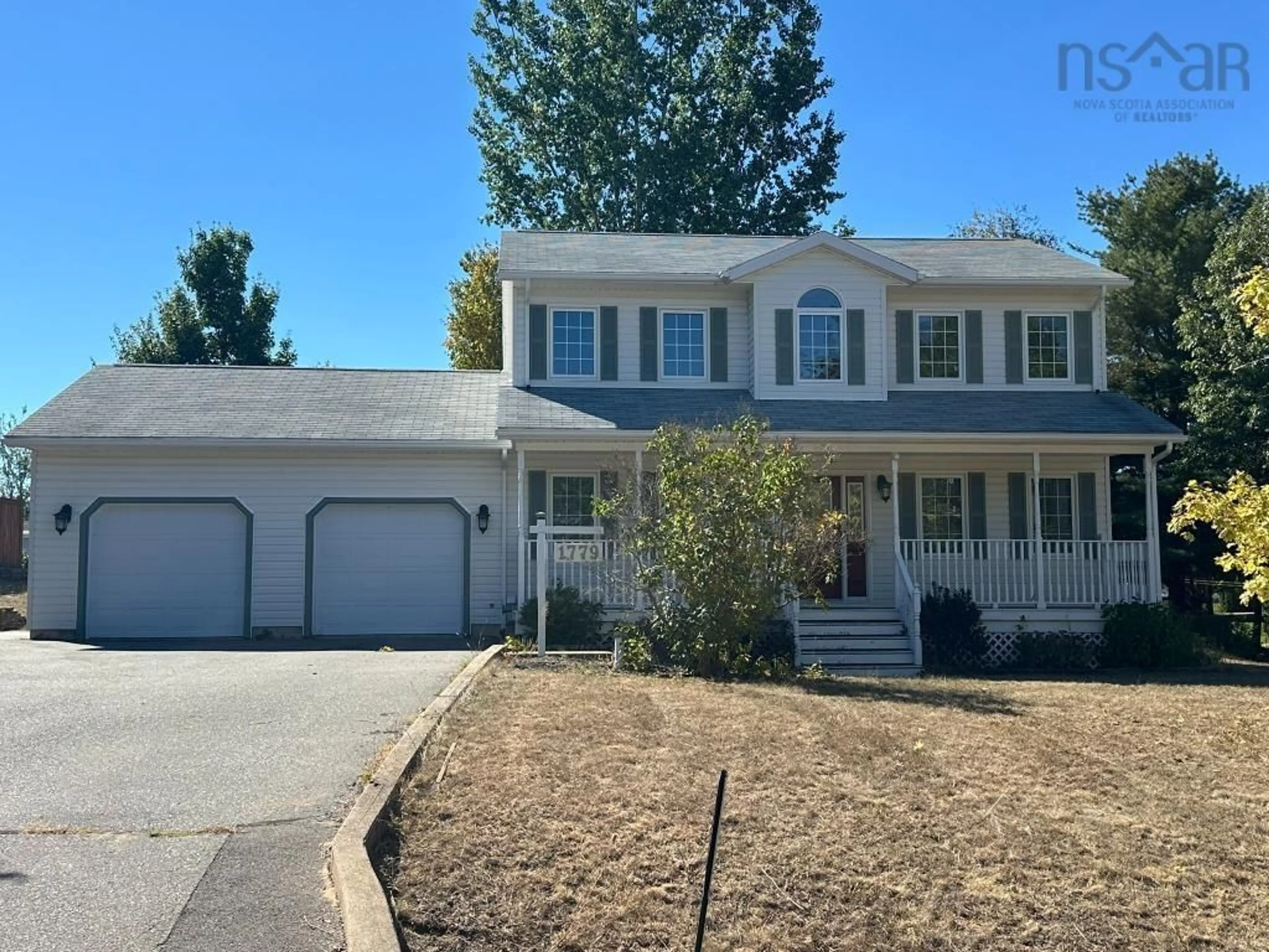 Home with vinyl exterior material, street for 1779 Drummond Dr, Kingston Nova Scotia B0P 1R0