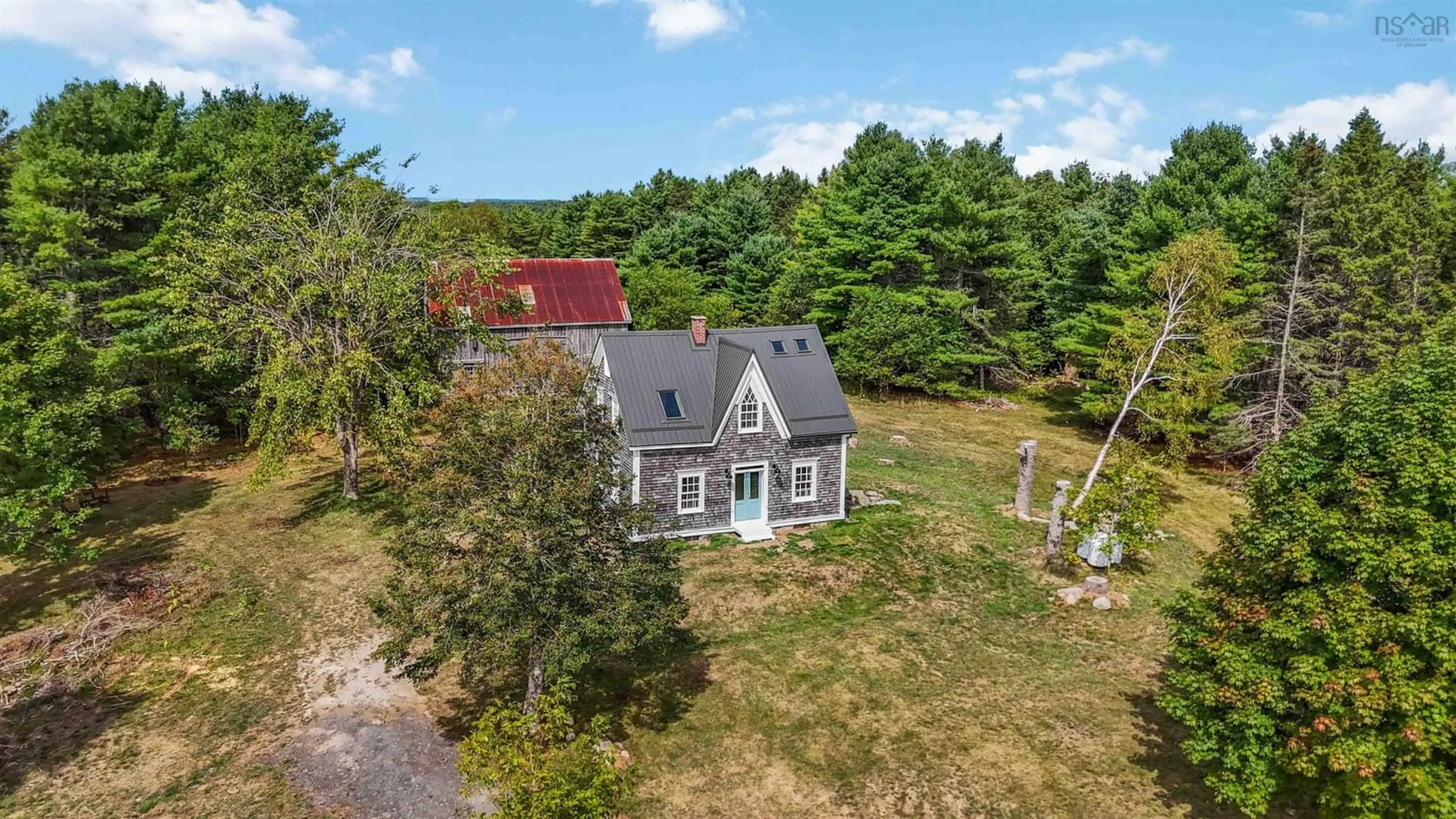 A pic from outside/outdoor area/front of a property/back of a property/a pic from drone, water/lake/river/ocean view for 3228 Upper Branch Rd, Upper Branch Nova Scotia B4V 4X3