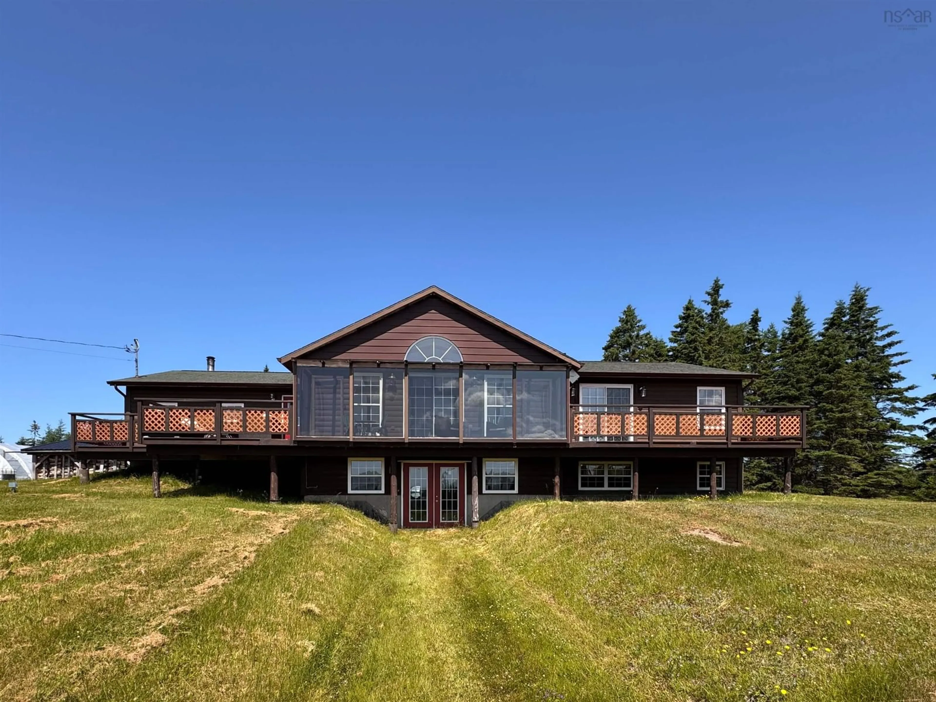A pic from outside/outdoor area/front of a property/back of a property/a pic from drone, unknown for 923 Soldiers Cove Rd, Lewis Cove Road Nova Scotia B0E 3B0
