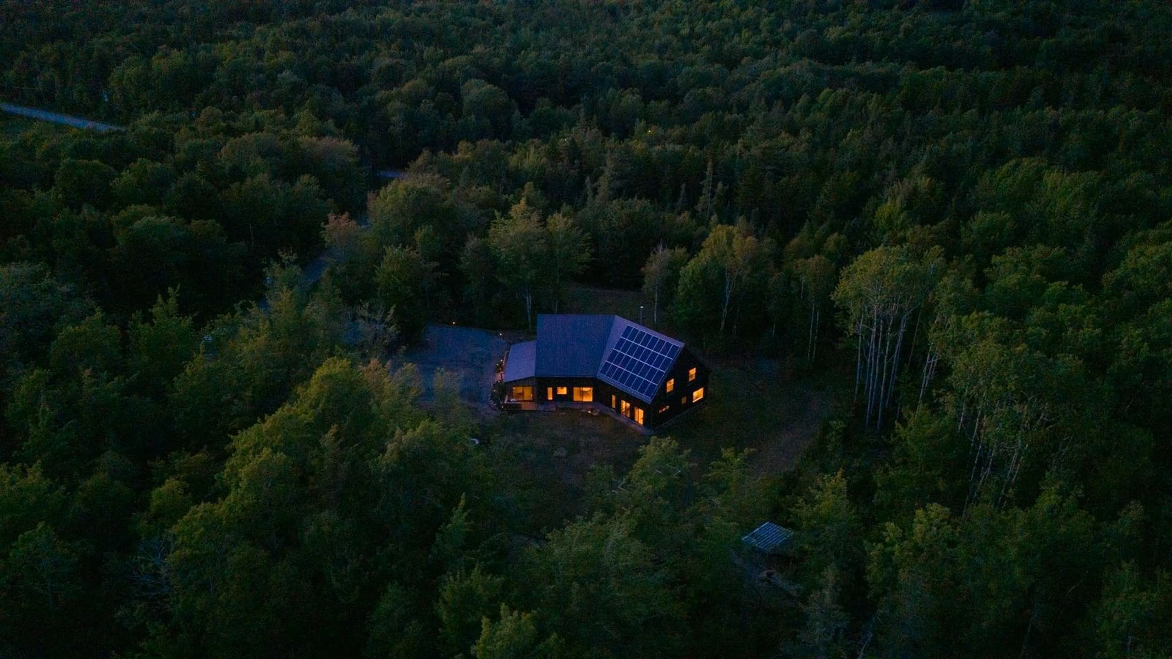 A pic from outside/outdoor area/front of a property/back of a property/a pic from drone, forest/trees view for 1232 Ashdale Rd, South Rawdon Nova Scotia B0N 1Z0