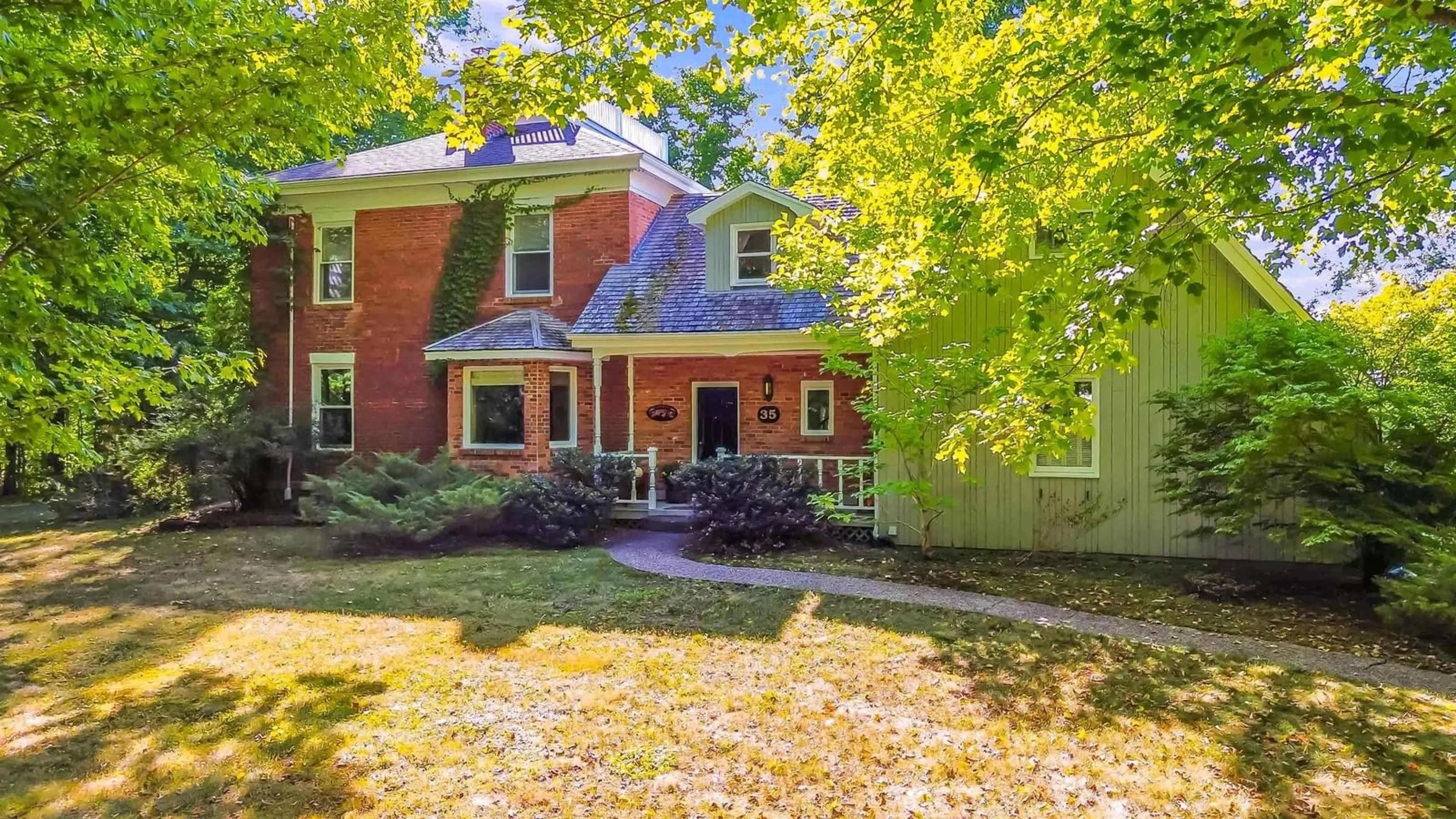 Home with brick exterior material, street for 35 Shaw Rd, East Berwick Nova Scotia B0P 1E0