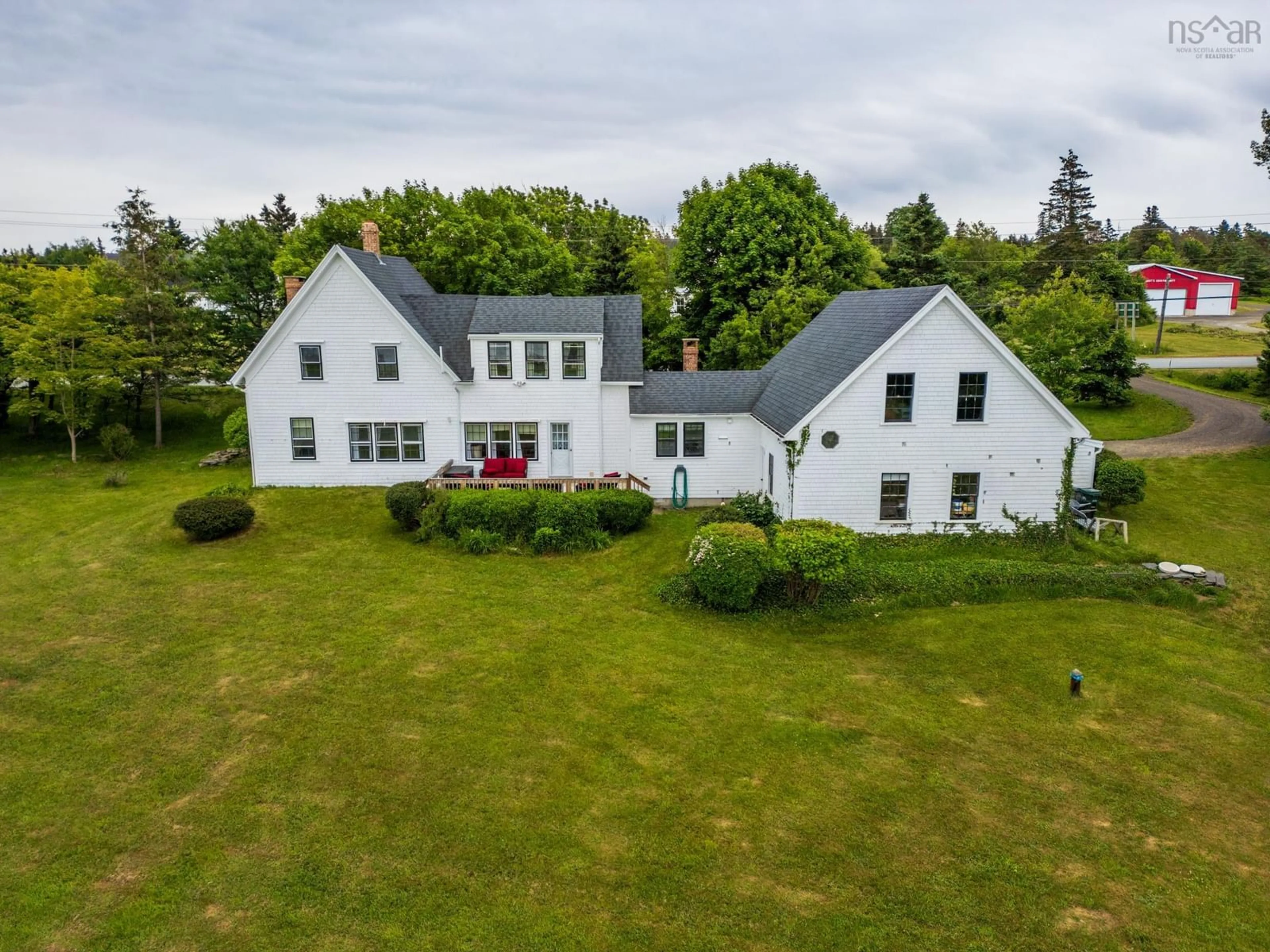 A pic from outside/outdoor area/front of a property/back of a property/a pic from drone, building for 7227 Highway 101, Plympton Nova Scotia B0W 2R0