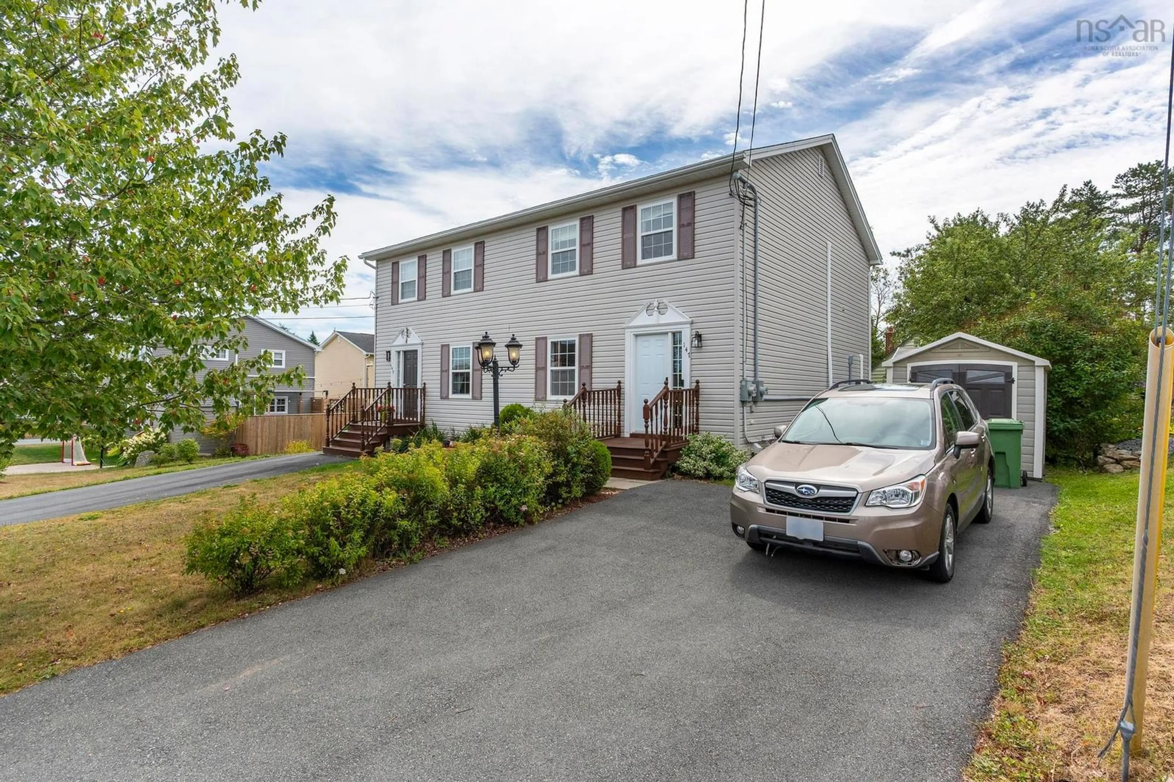 A pic from outside/outdoor area/front of a property/back of a property/a pic from drone, street for 147 Governors Lake Dr, Timberlea Nova Scotia B3T 1A4