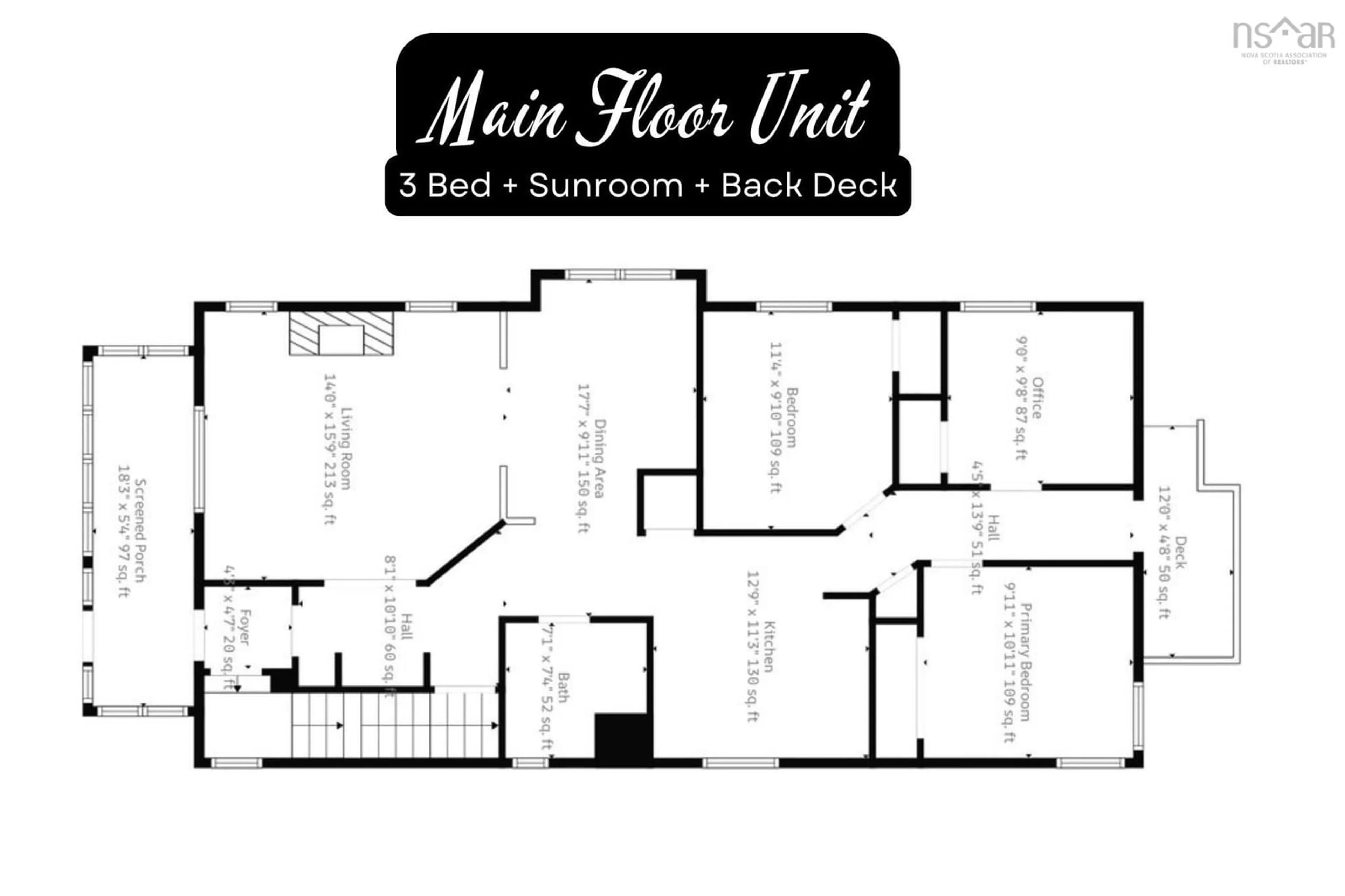 Floor plan for 6354 Pepperell St, Halifax Nova Scotia B3H 2P4