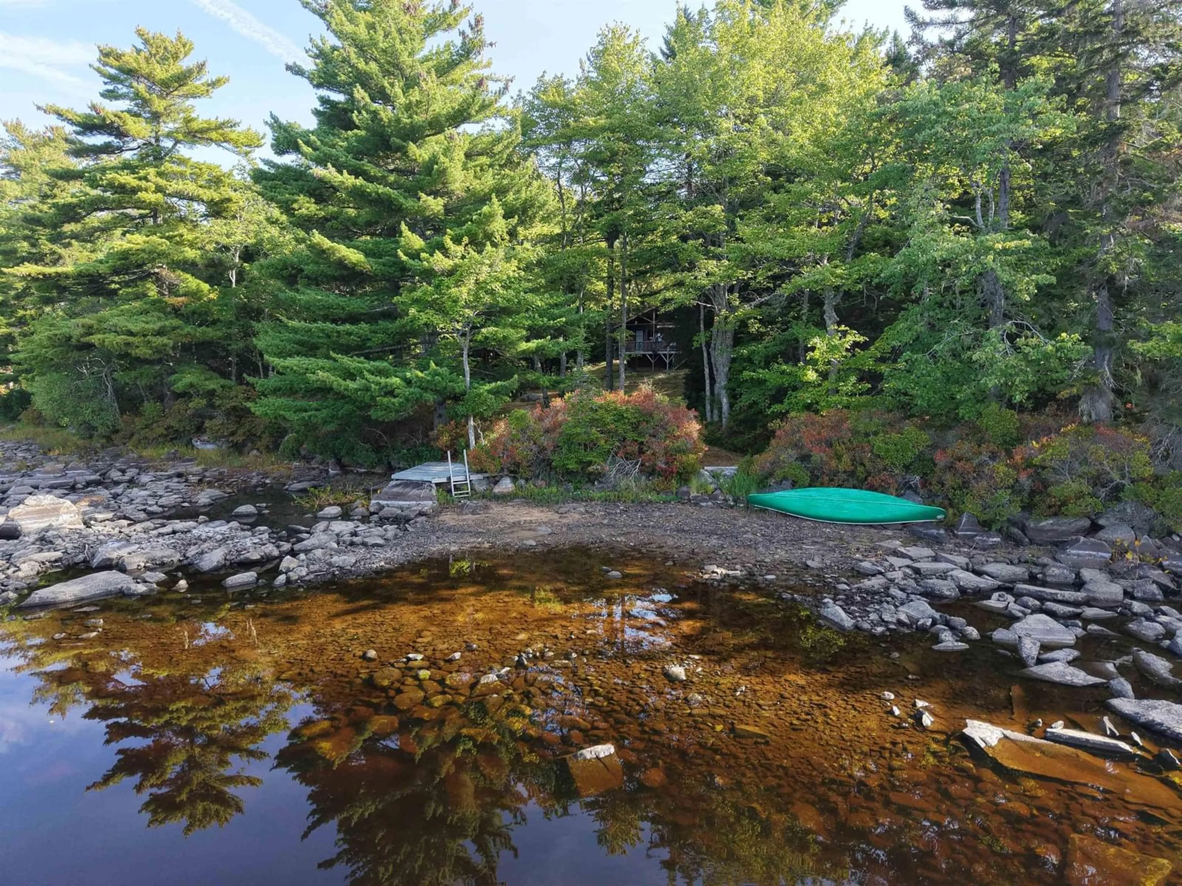 A pic from outside/outdoor area/front of a property/back of a property/a pic from drone, water/lake/river/ocean view for 514 Meaugher One Rd, Hibernia Nova Scotia B0T 1B0