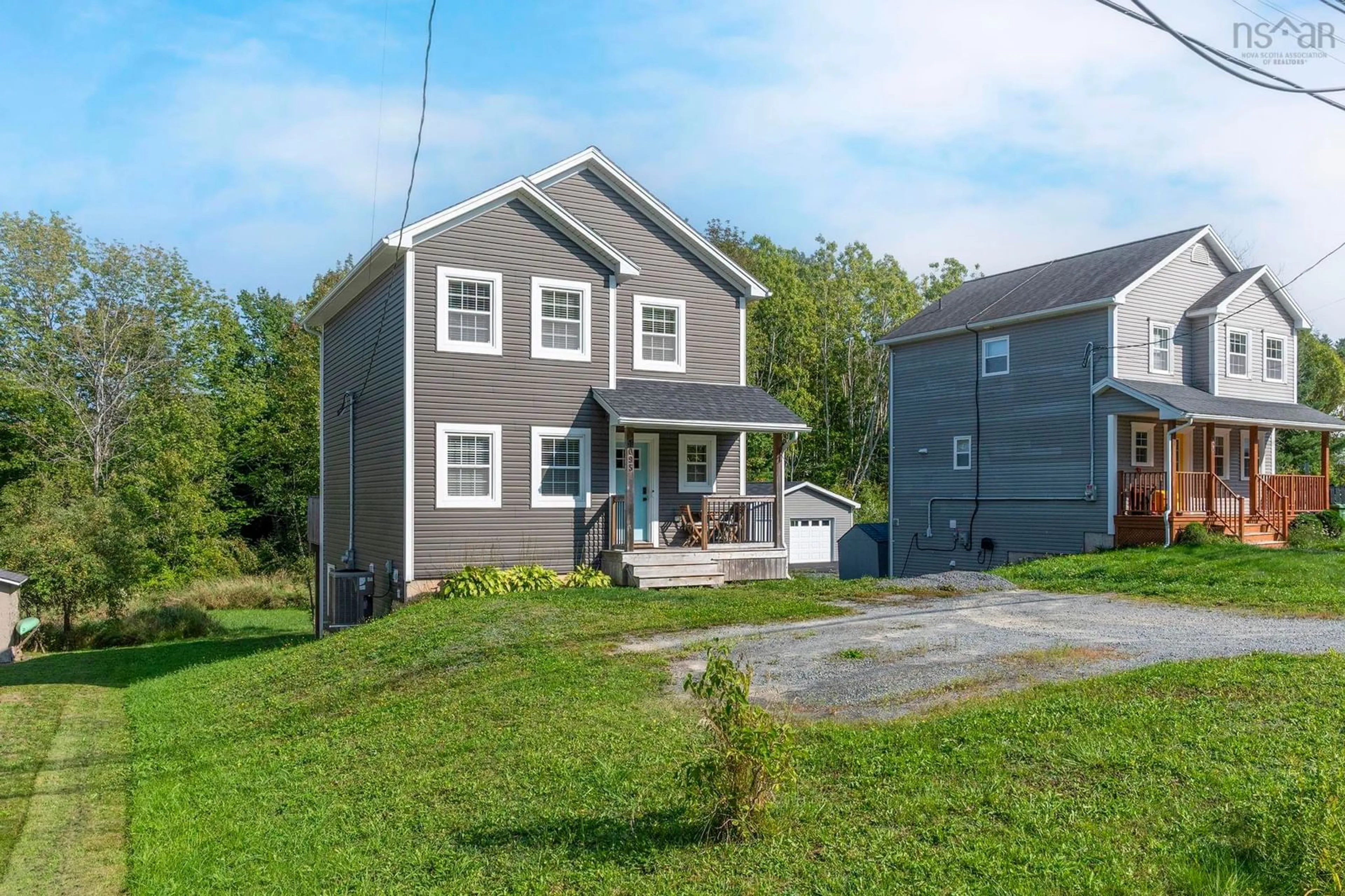 A pic from outside/outdoor area/front of a property/back of a property/a pic from drone, street for 1095 Beaver Bank Rd, Beaver Bank Nova Scotia B4G 1B1