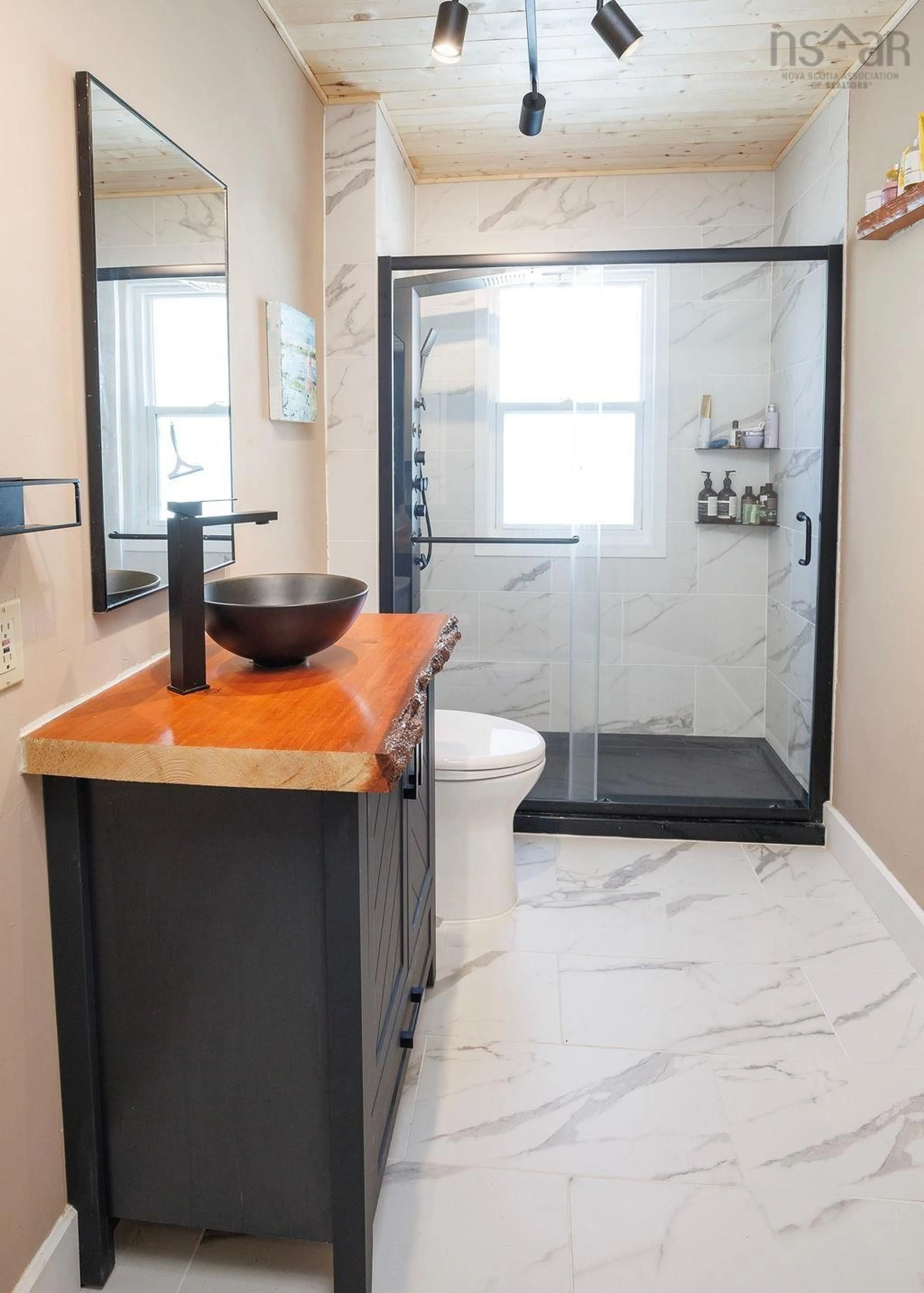 Contemporary bathroom, ceramic/tile floor for 307 Gerrish St, Windsor Nova Scotia B0N 2T0