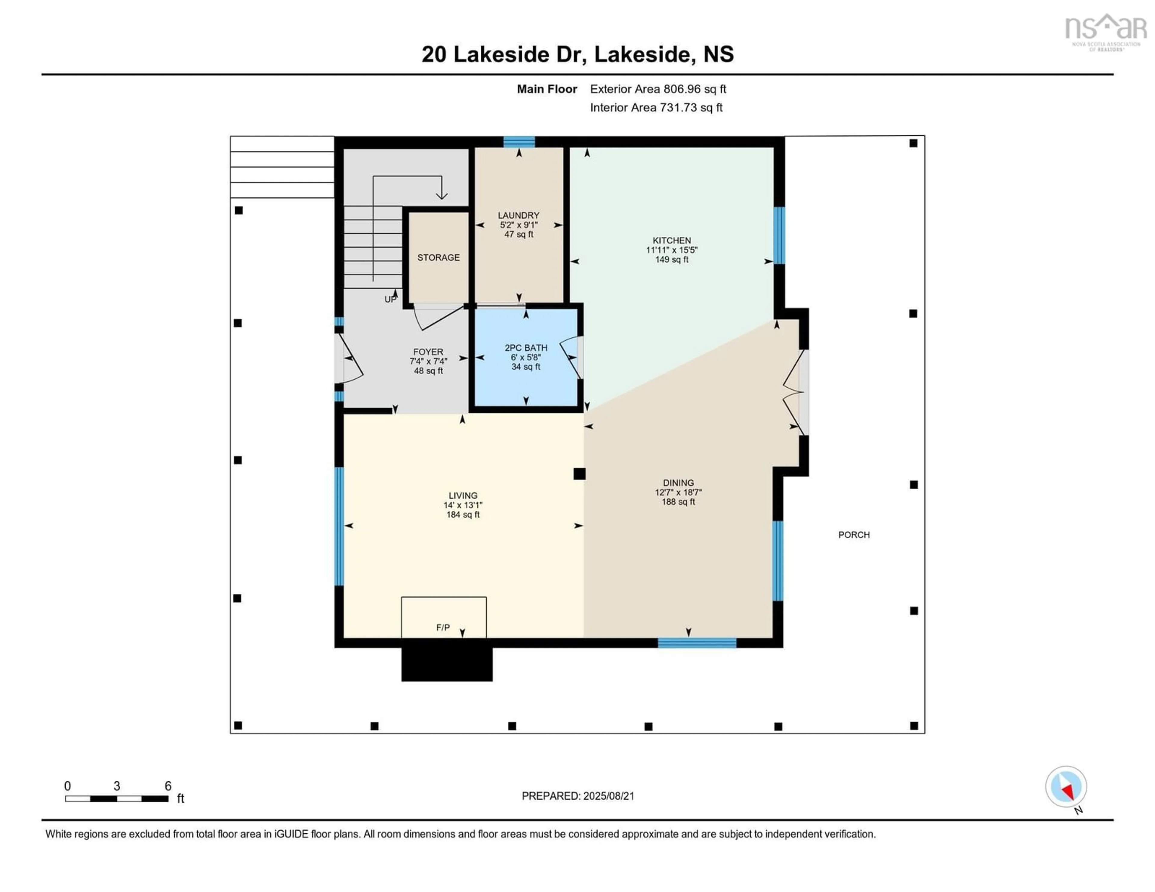 Floor plan for 20 Lakeside Dr, Lakeside Nova Scotia B3T 1A9