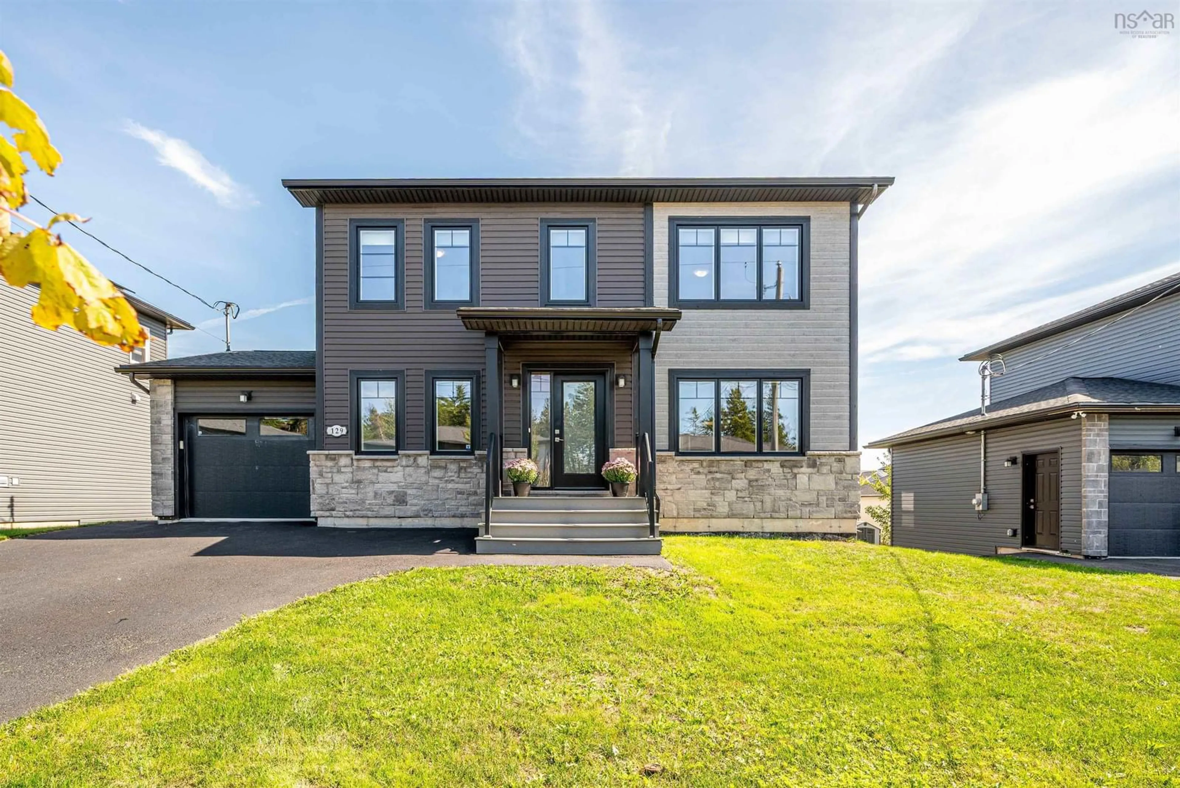 Home with brick exterior material, street for 129 Hamilton Dr, Middle Sackville Nova Scotia B4B 0S7