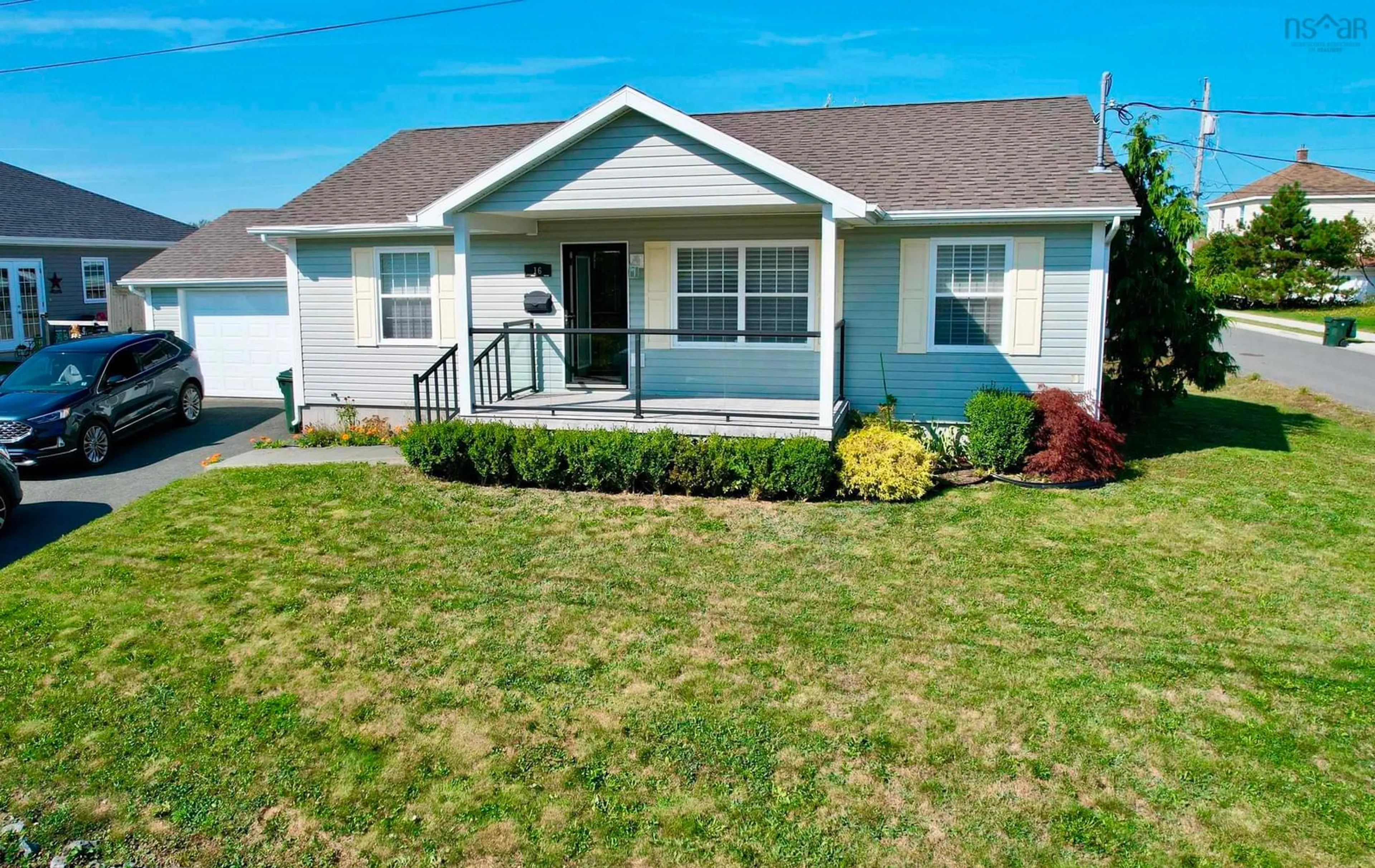 Home with vinyl exterior material, street for 16 Melrose Ave, Glace Bay Nova Scotia B1A 5G2