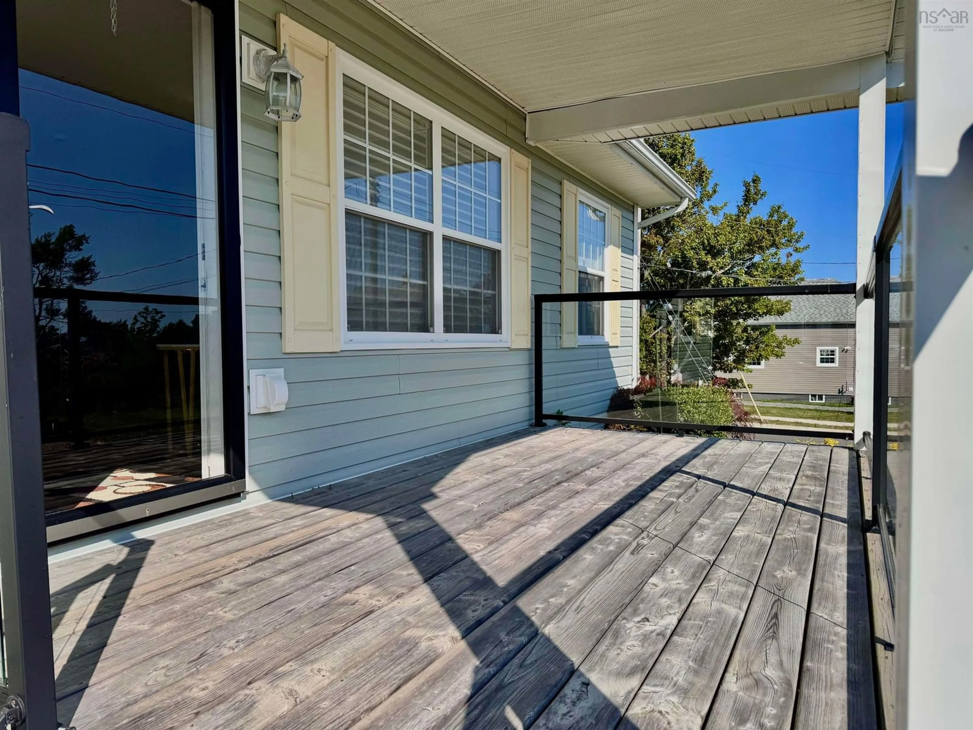Home with vinyl exterior material, street for 16 Melrose Ave, Glace Bay Nova Scotia B1A 5G2