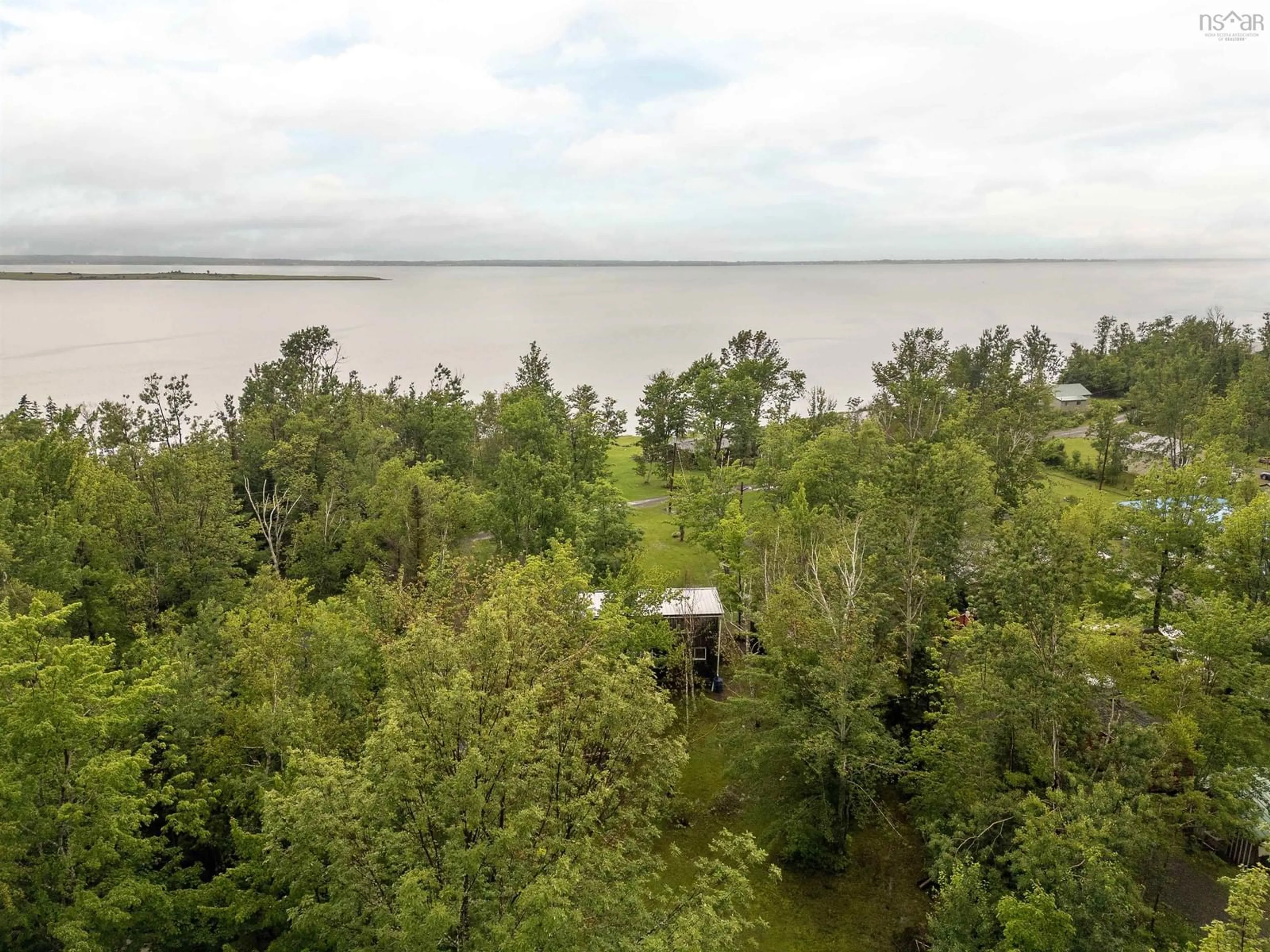 A pic from outside/outdoor area/front of a property/back of a property/a pic from drone, water/lake/river/ocean view for 123 Fieldwood Lane, Brule Shore Nova Scotia B0K 1V0