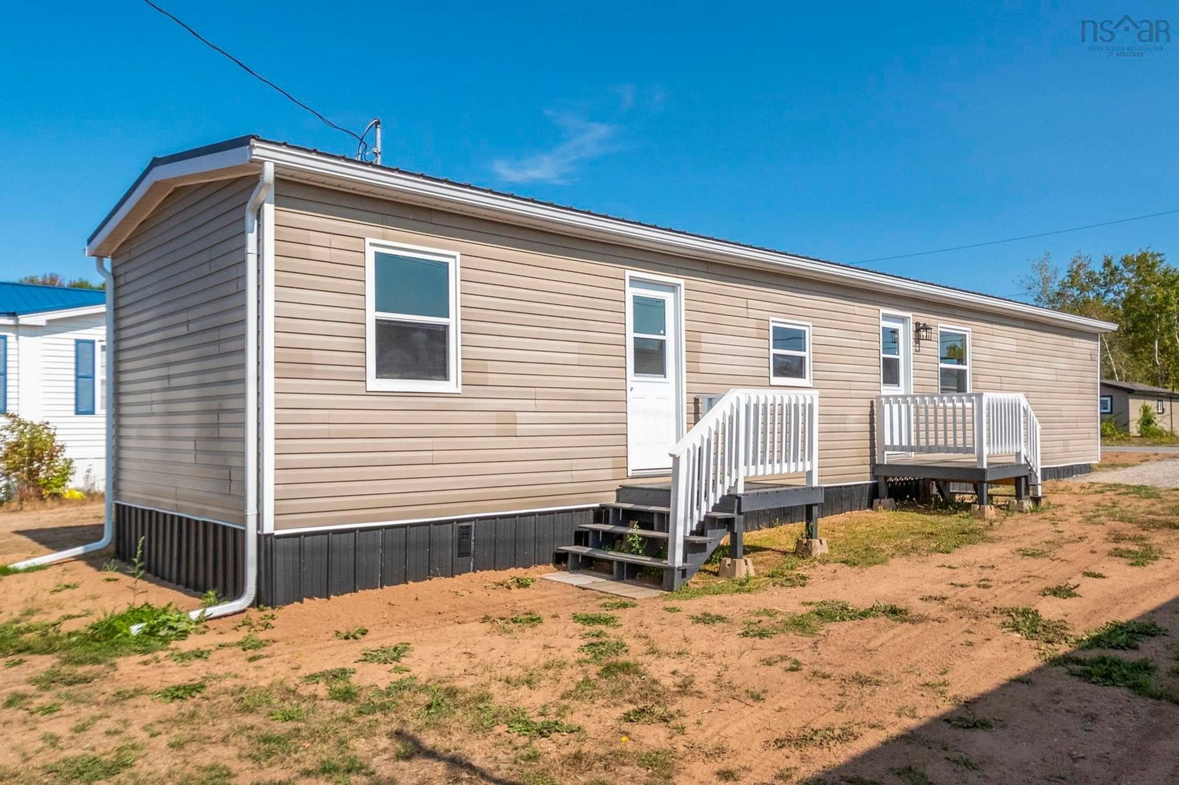 Home with vinyl exterior material, street for 11 Beattie Drive, Windermere Nova Scotia B0P 1E0