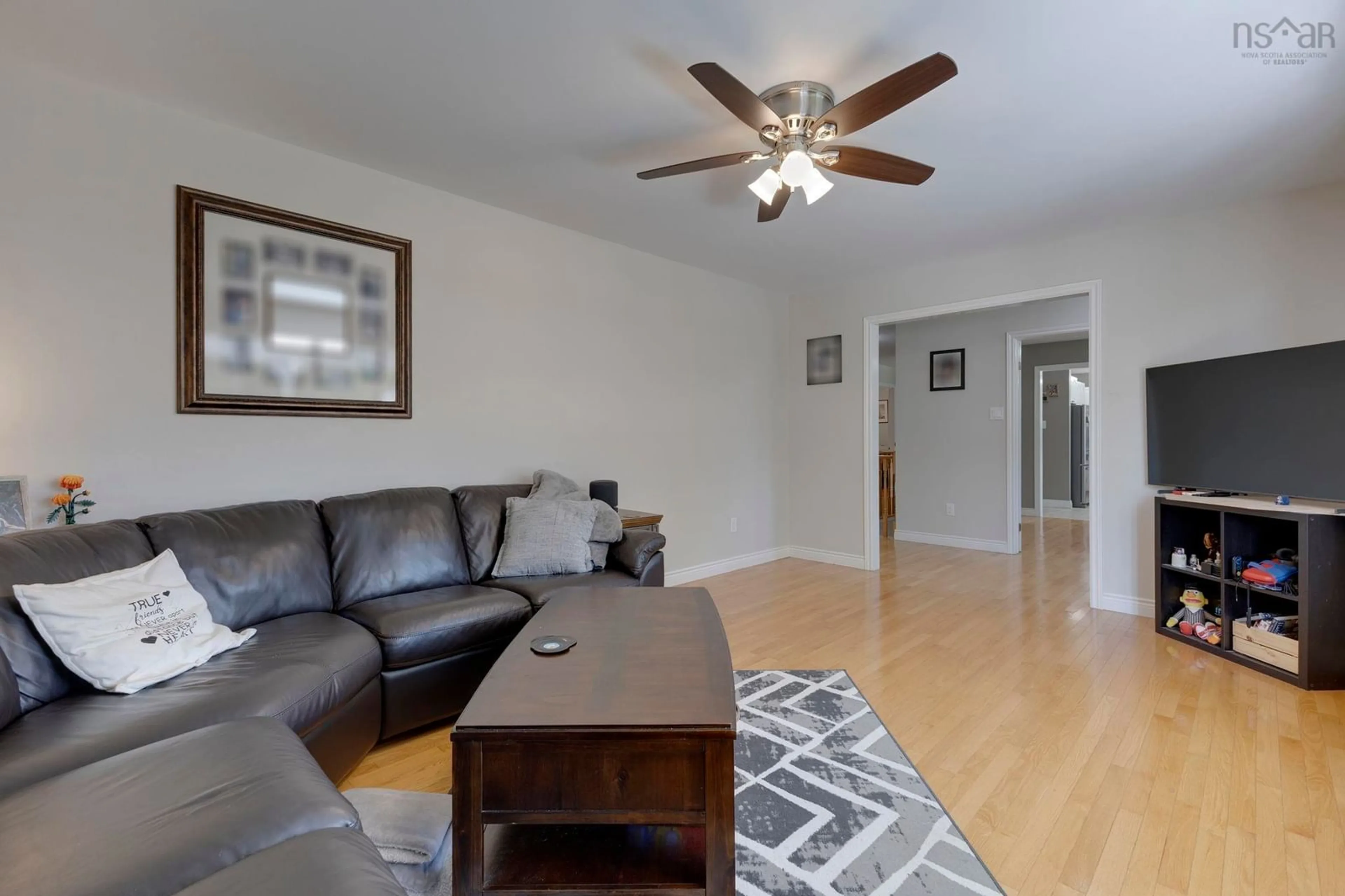 Living room with furniture, wood/laminate floor for 146 Dorset Dr, Bible Hill Nova Scotia B6L 3H8