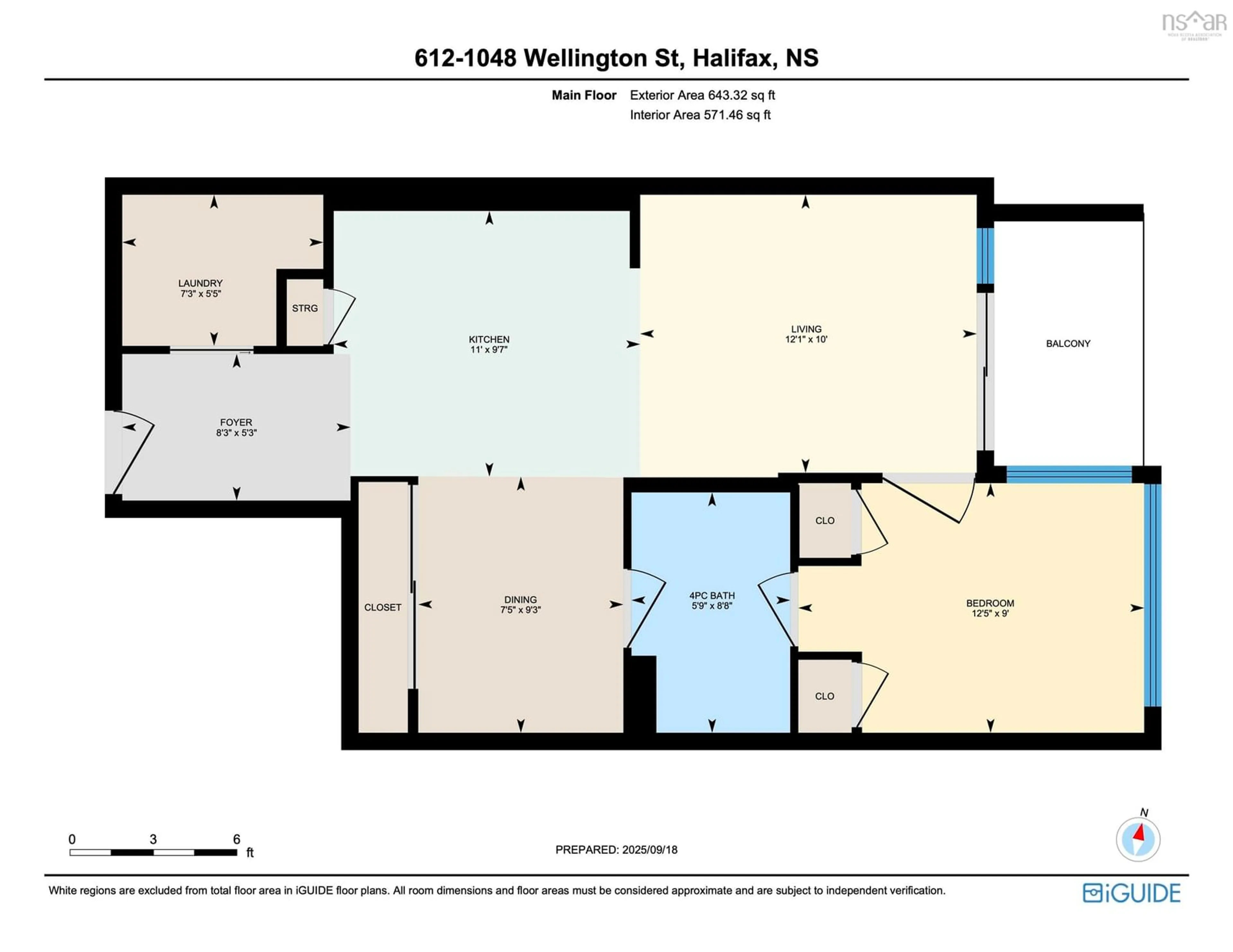 Floor plan for 1048 Wellington St #612, Halifax Nova Scotia B3H 0C2