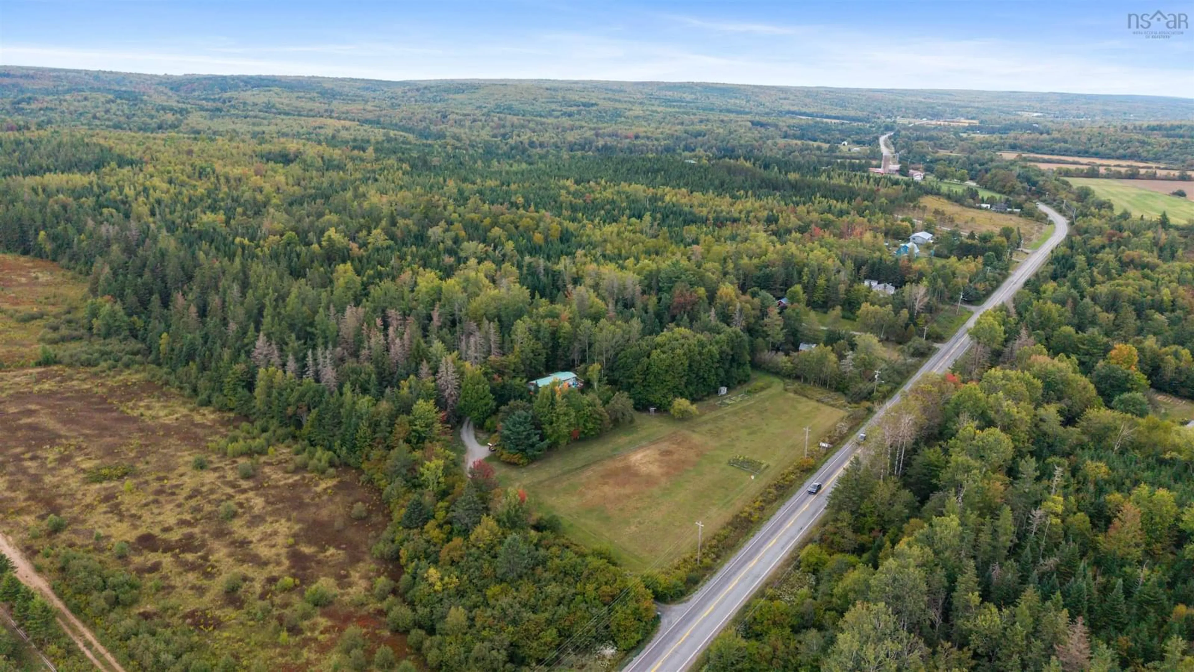 A pic from outside/outdoor area/front of a property/back of a property/a pic from drone, forest/trees view for 11598 Highway 224, Middle Musquodoboit Nova Scotia B0N 1X0