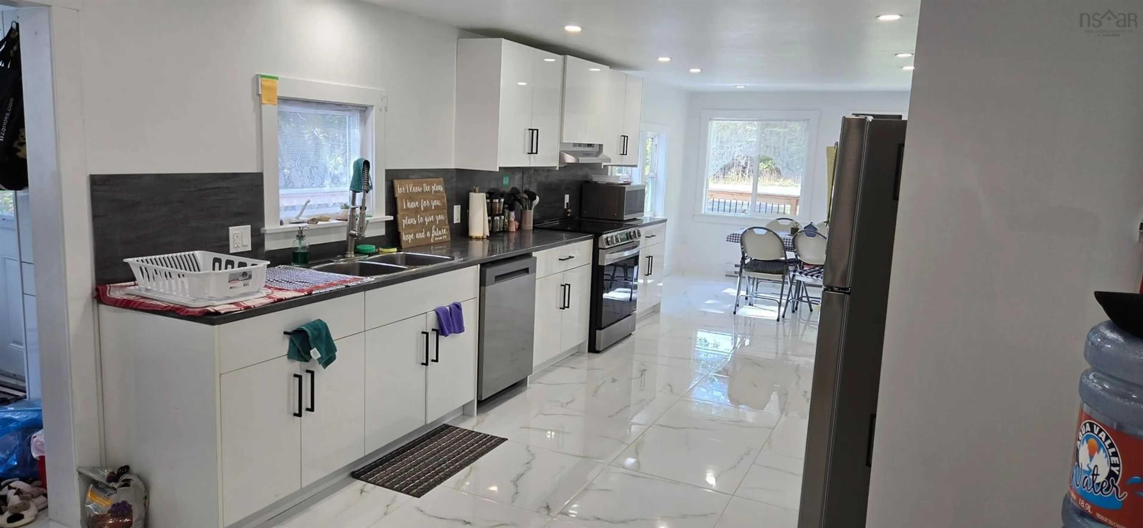 Open concept kitchen, ceramic/tile floor for 1622 English Mountain Rd, Casey Corner Nova Scotia B4N 3V8