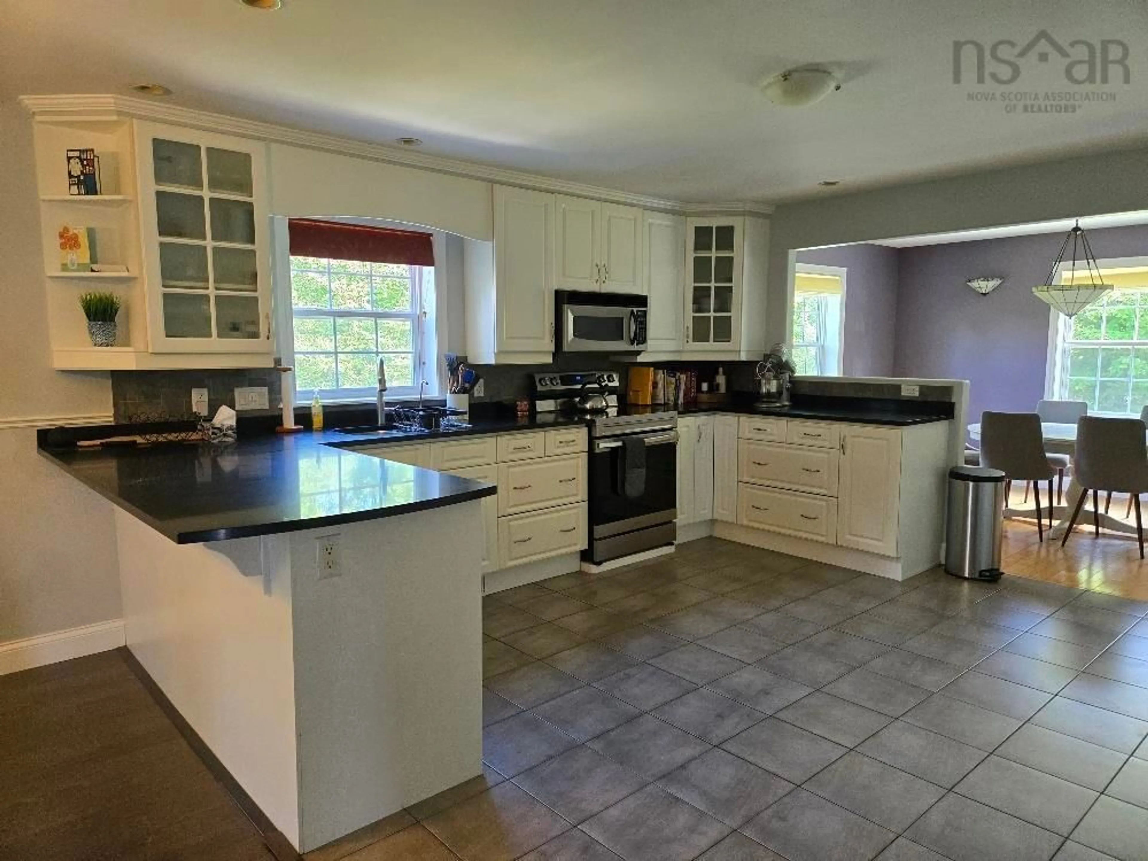 Open concept kitchen, ceramic/tile floor for 123 Glenabbey Dr, Murray Siding Nova Scotia B6L 3L1