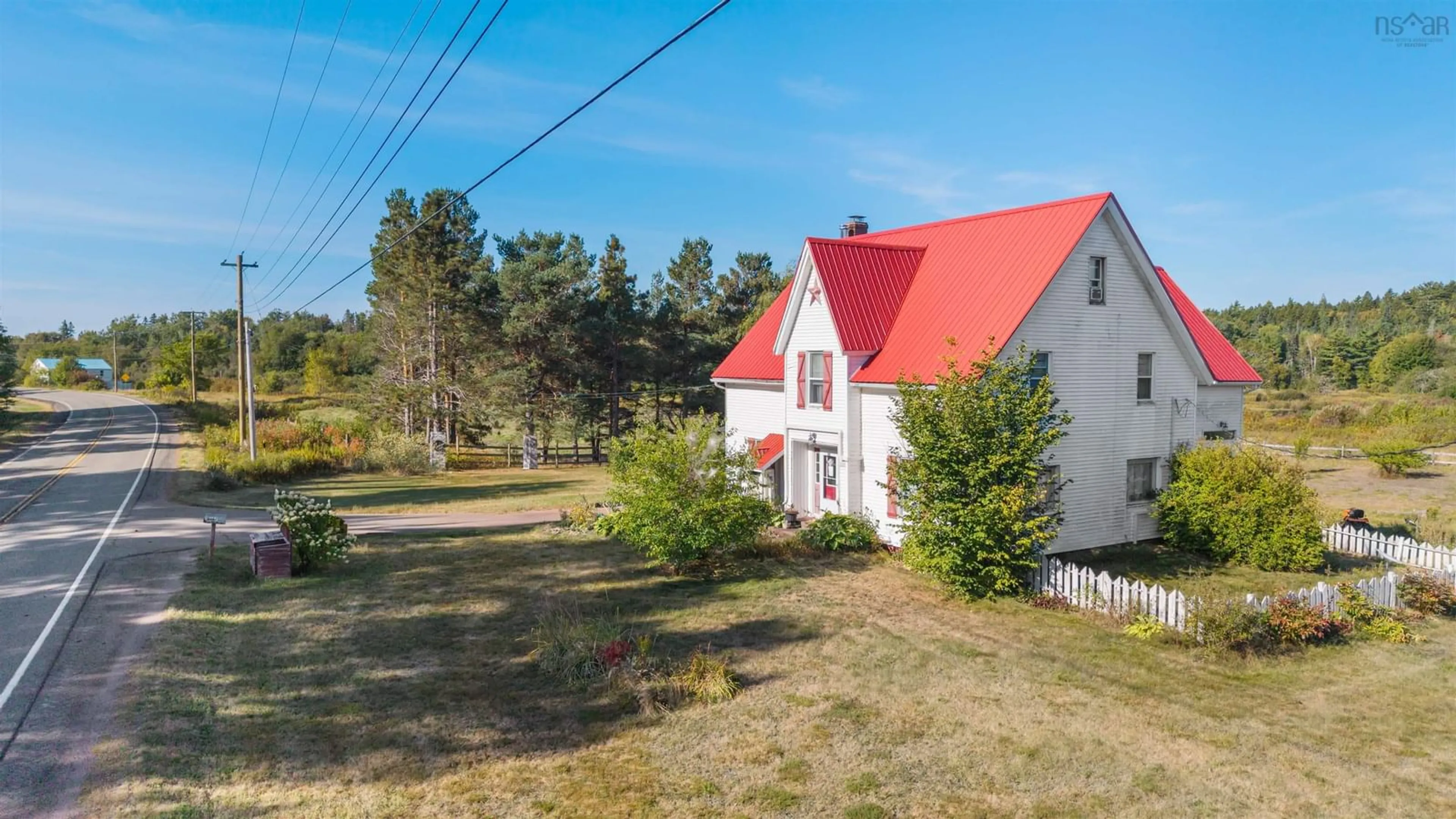 A pic from outside/outdoor area/front of a property/back of a property/a pic from drone, unknown for 187 Highway 302, Southampton Nova Scotia B0M 1W0