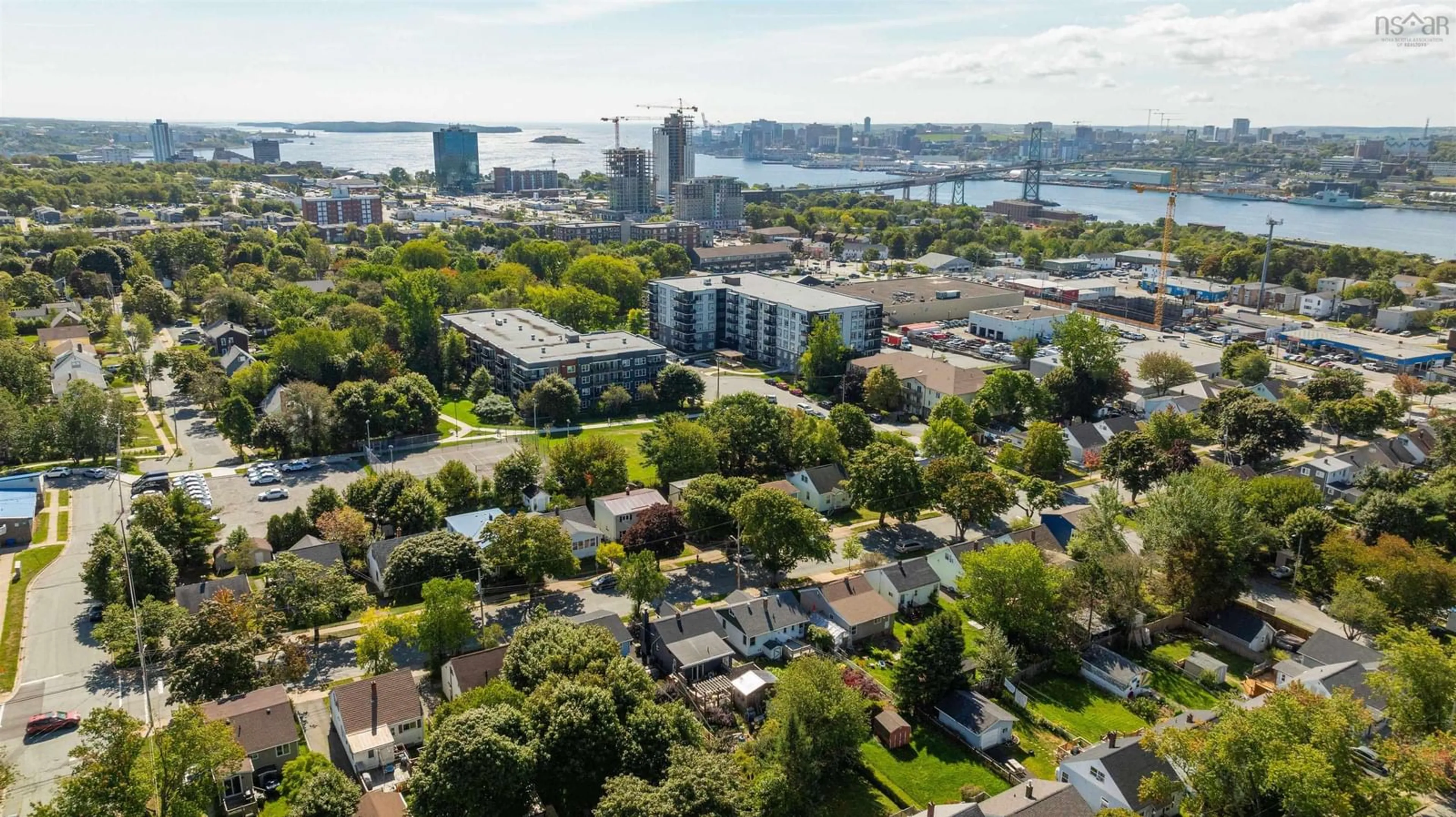 A pic from outside/outdoor area/front of a property/back of a property/a pic from drone, city buildings view from balcony for 35 Symonds St, Dartmouth Nova Scotia B3A 3L4
