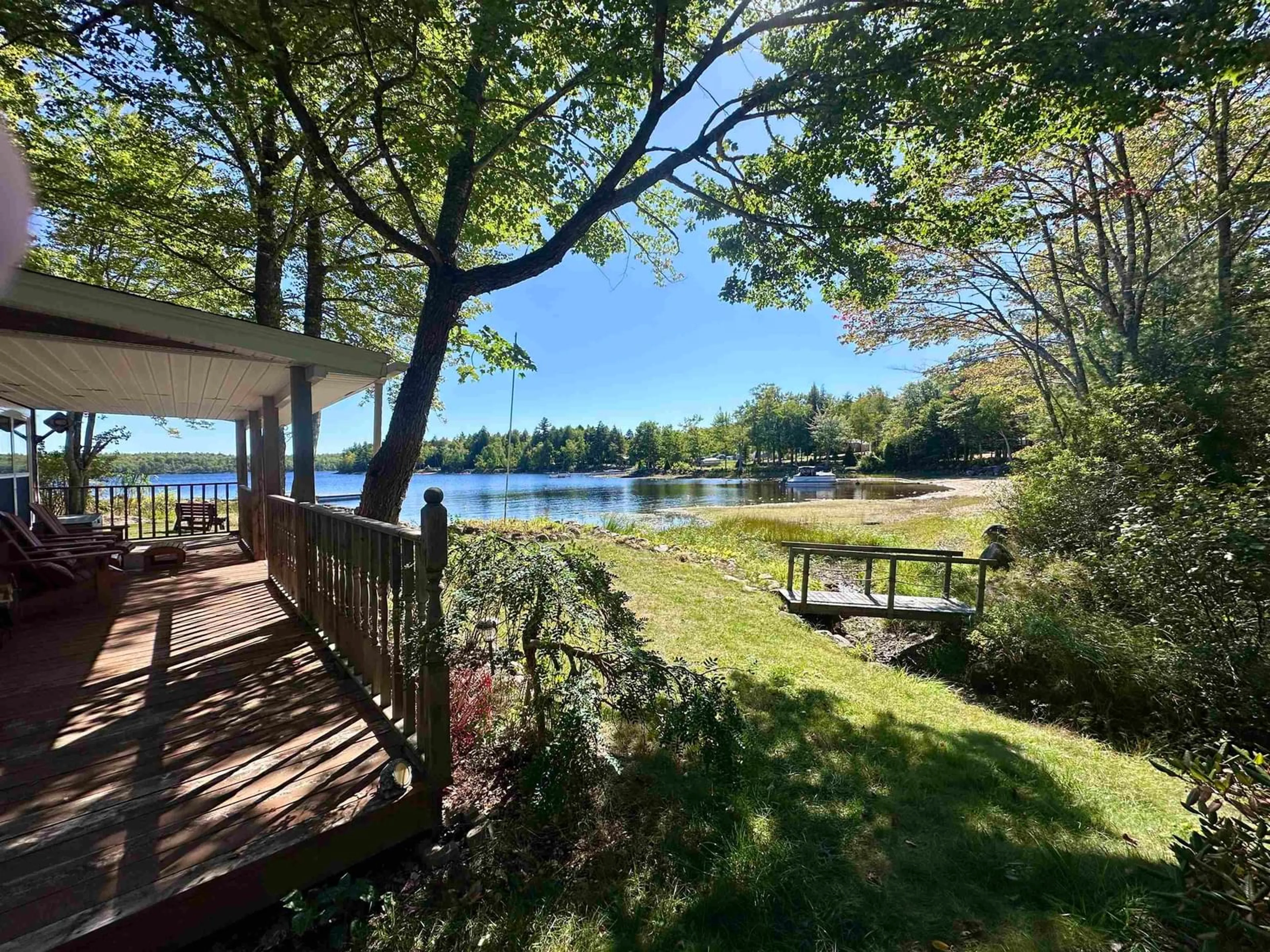 Patio, water/lake/river/ocean view for 382 Grimms Cove Rd, Parkdale Nova Scotia B0R 1A0