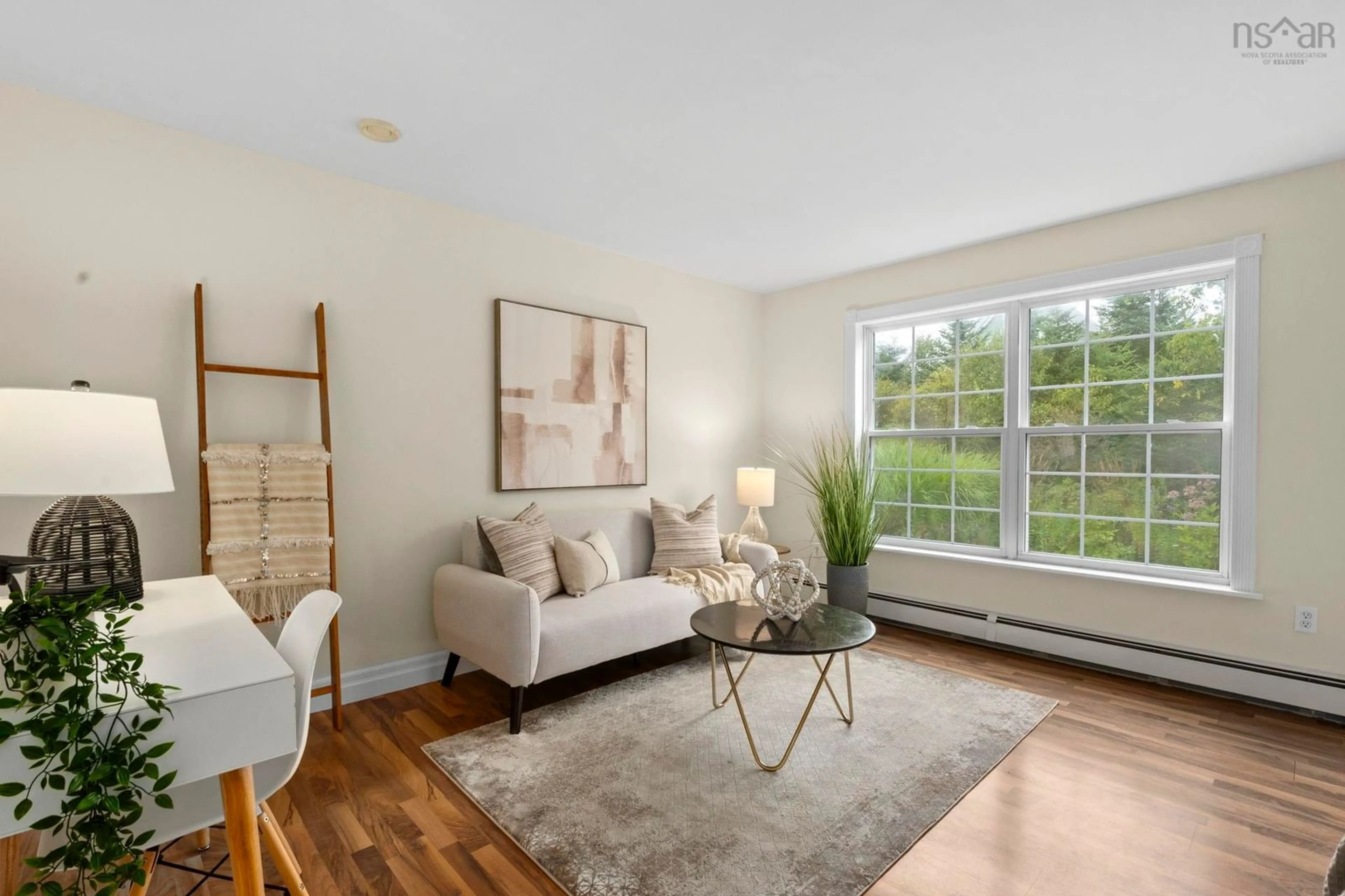 Living room with furniture, wood/laminate floor for 12 Crystal Hill, Sambro Head Nova Scotia B3V 1N1