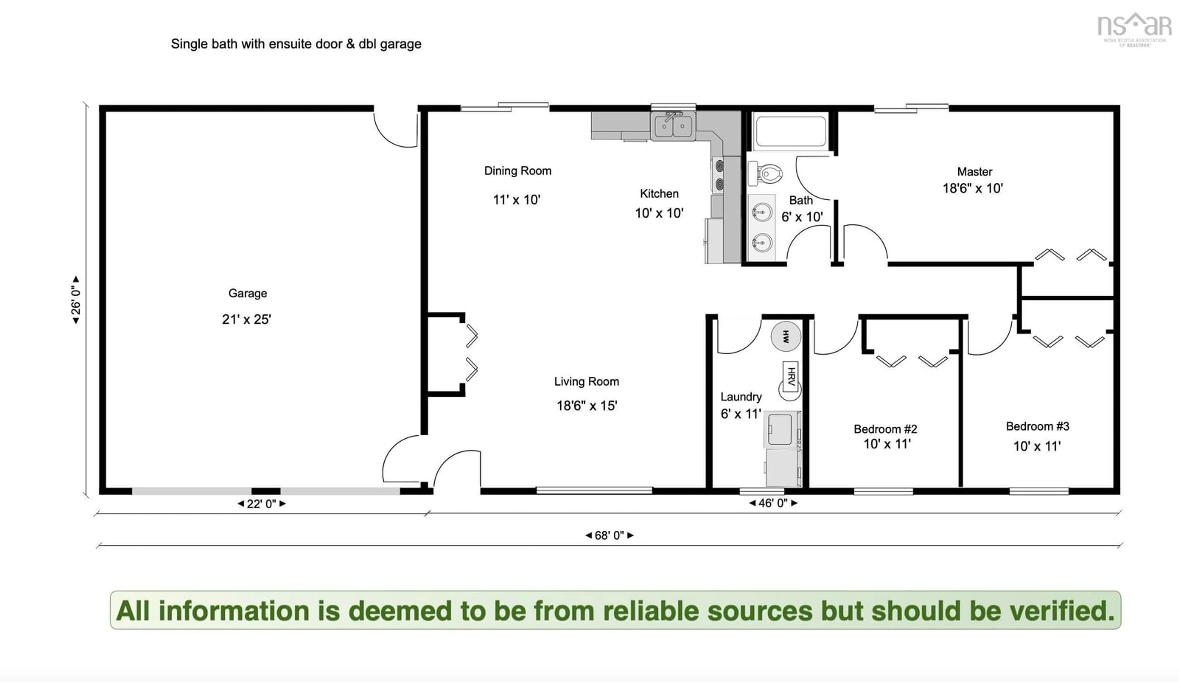Floor plan for 1629C Highway 246, West New Annan Nova Scotia B0K 1V0