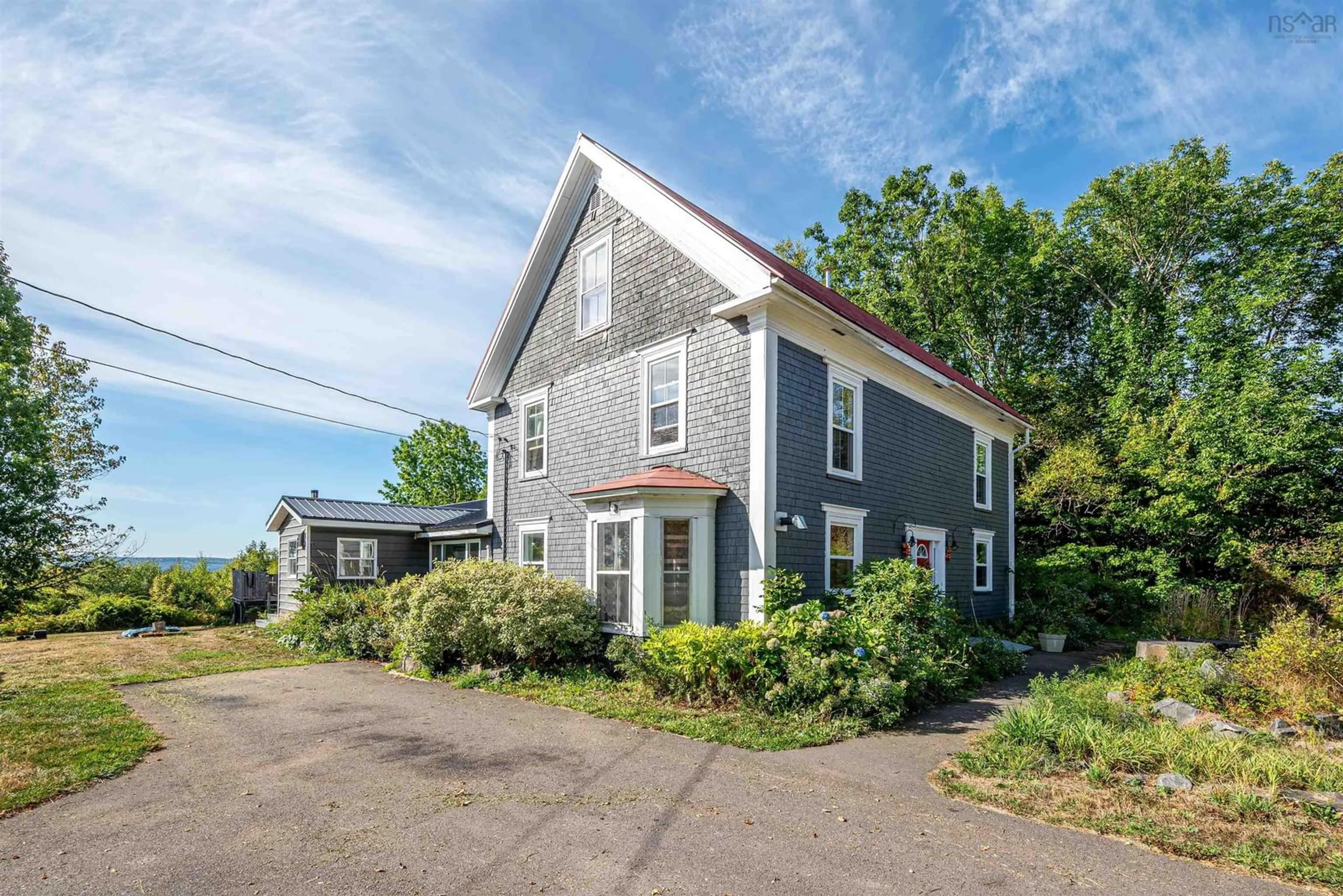 A pic from outside/outdoor area/front of a property/back of a property/a pic from drone, street for 1948 Highway 221 Hwy, Weltons Corner Nova Scotia B0P 1C0