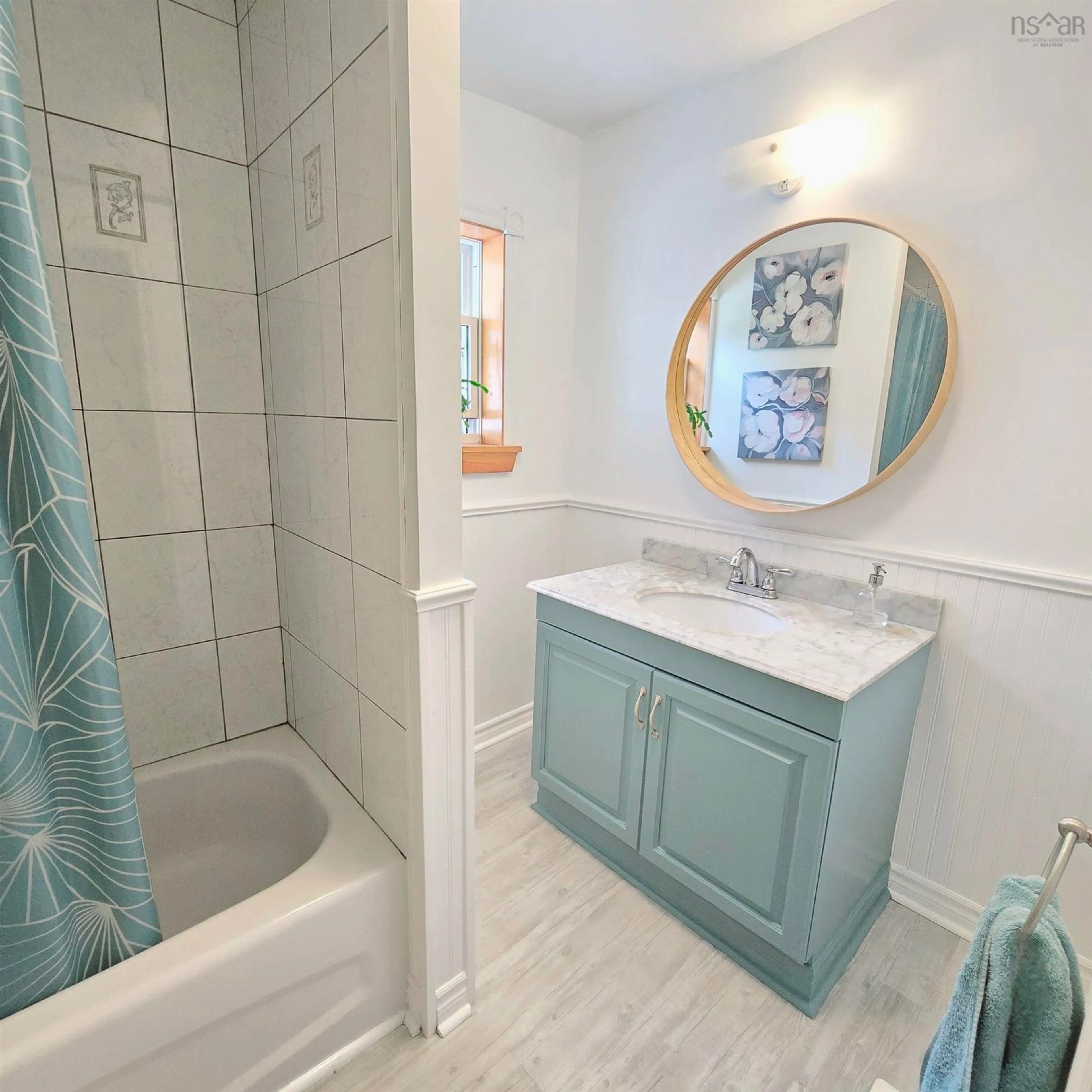 Contemporary bathroom, ceramic/tile floor for 45 Grove St, Glace Bay Nova Scotia B1A 3L9
