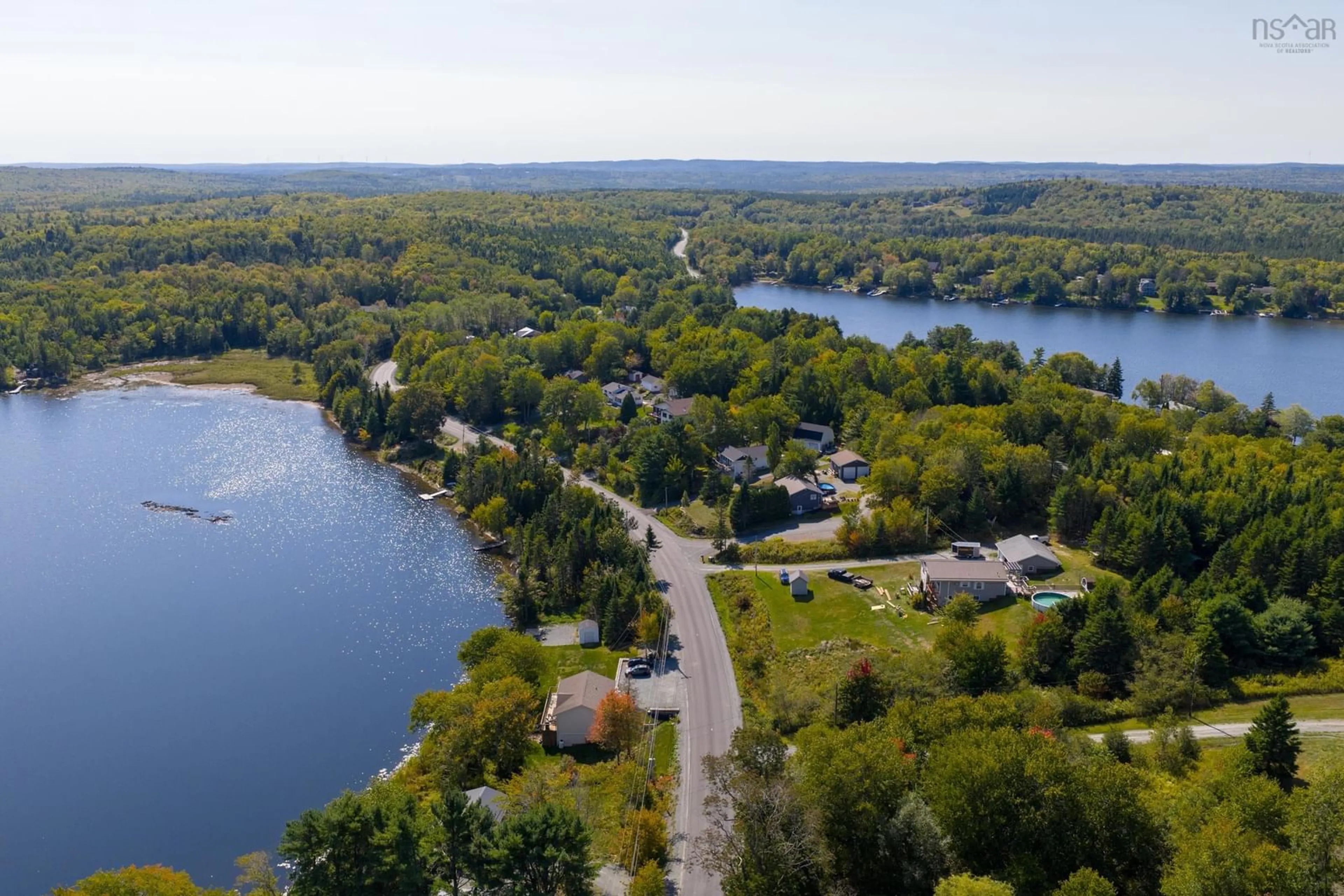 A pic from outside/outdoor area/front of a property/back of a property/a pic from drone, water/lake/river/ocean view for 557 East Uniacke Rd, East Uniacke Nova Scotia B0N 1Z0