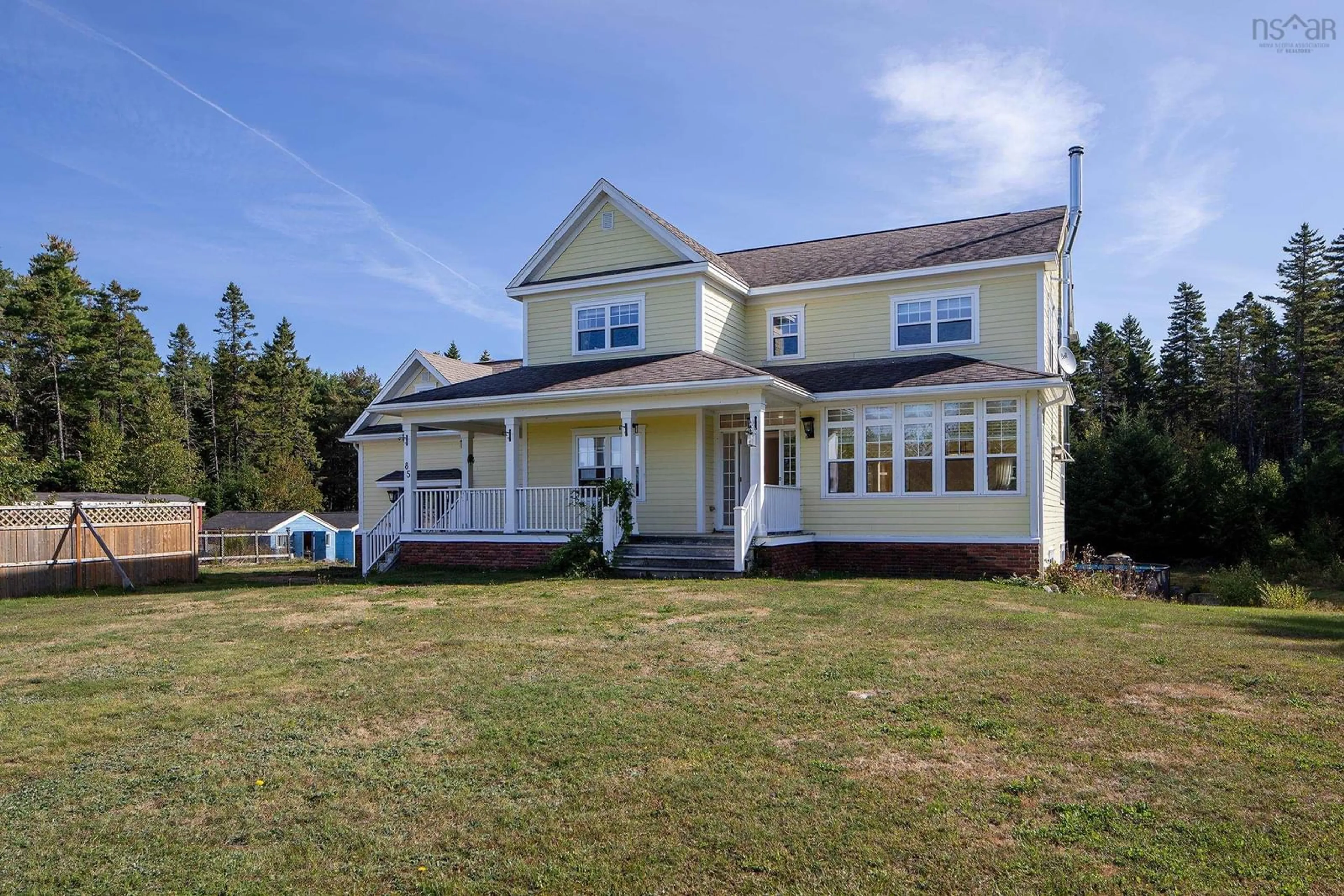 Home with vinyl exterior material, building for 85 Baden Rd, Hubbards Nova Scotia B0J 1K0