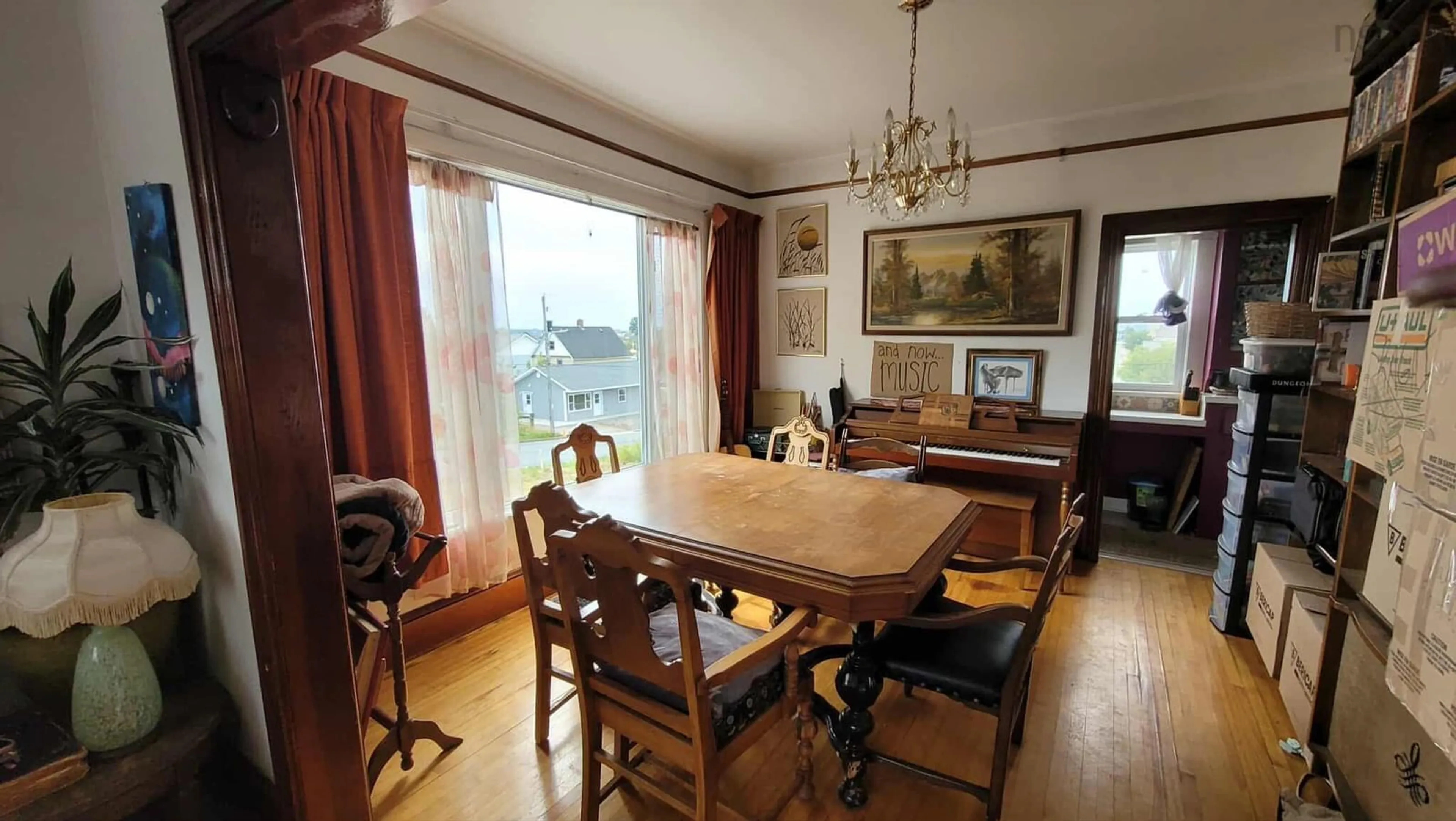 Dining room, wood/laminate floor for 53 East St, Sydney Nova Scotia B1N 1S7